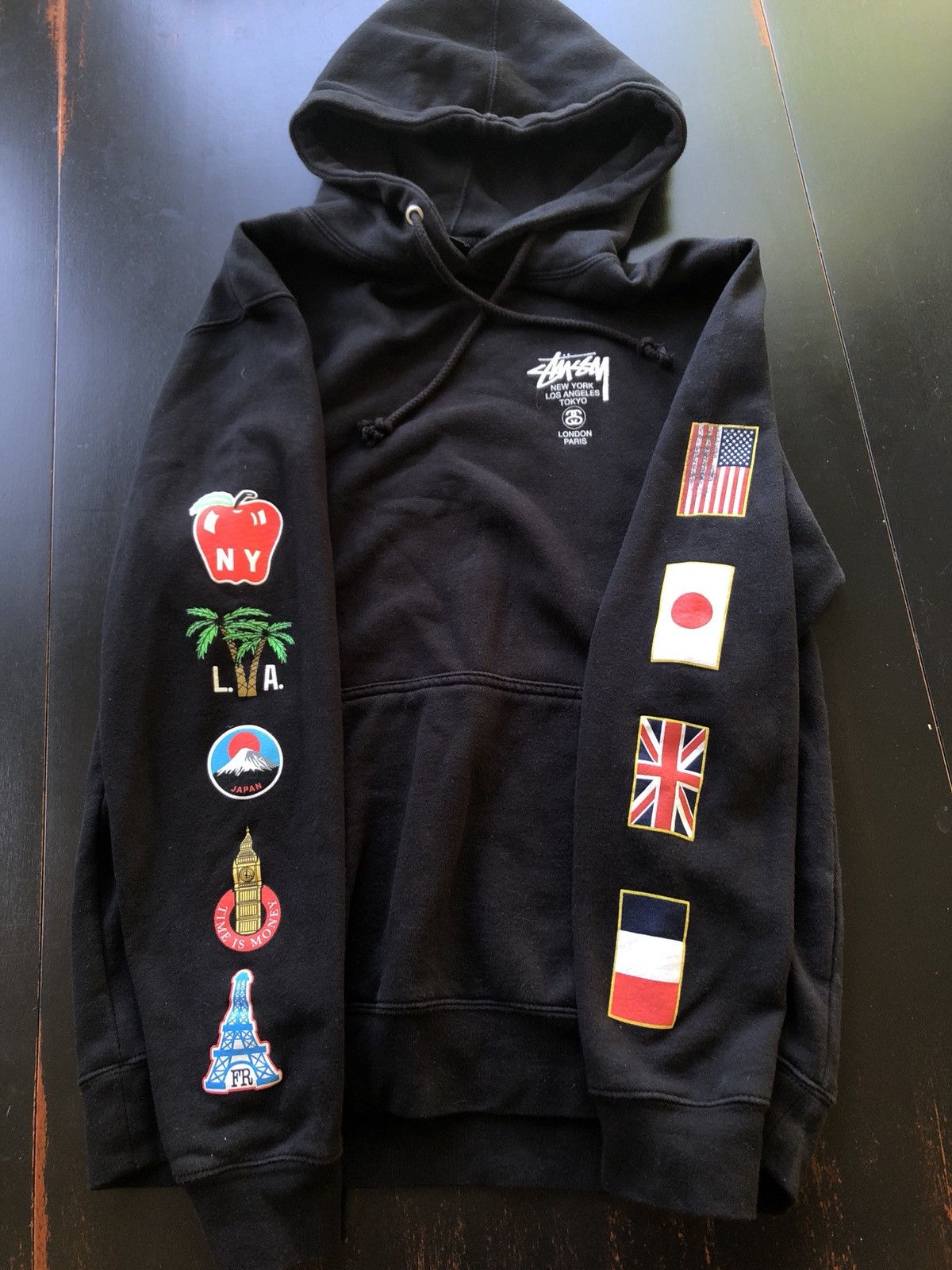 Stussy Flags Hoodie Grailed