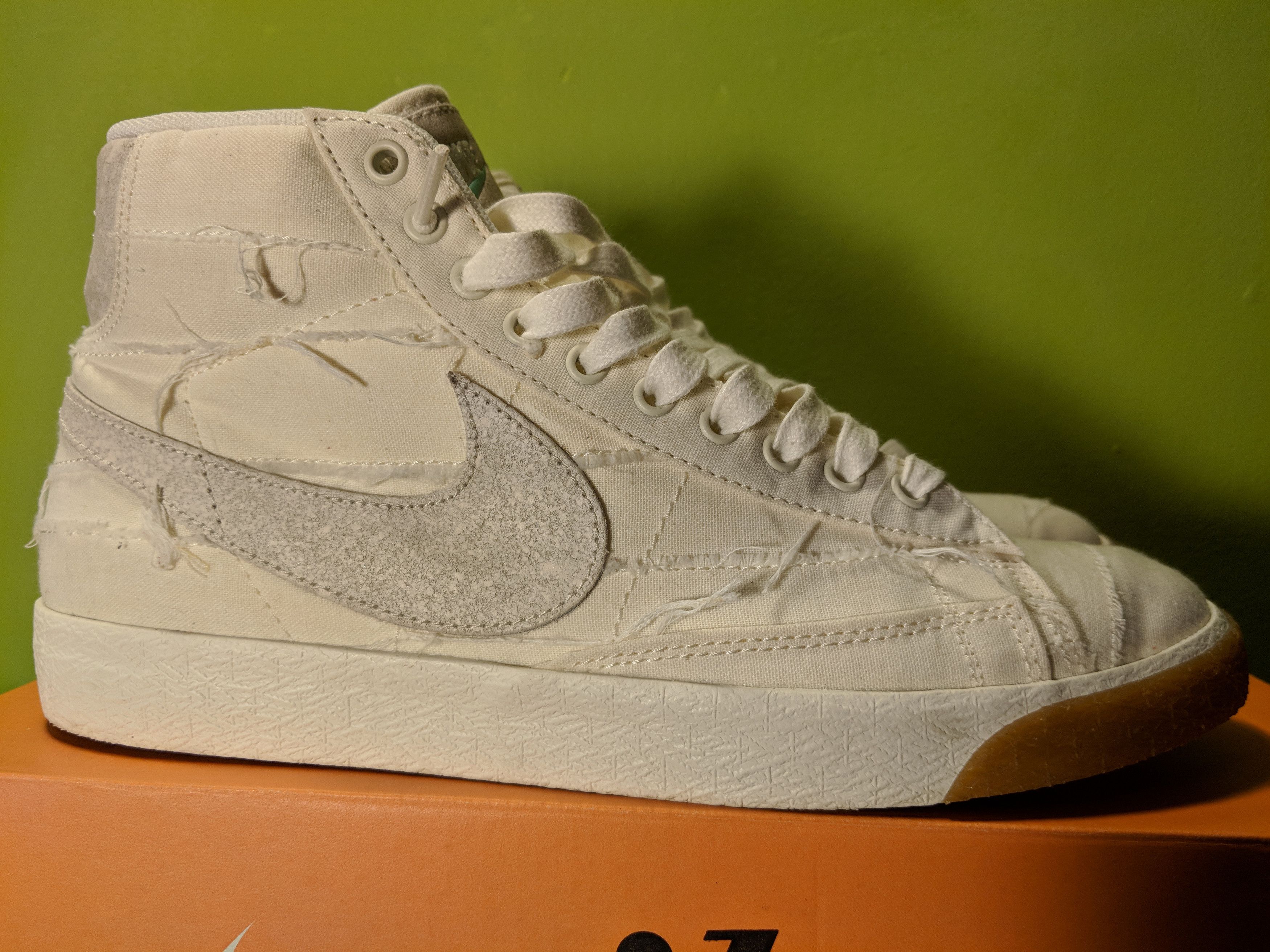 Nike Blazer Mid Prm Vntg QS Mummy 638322 101 Halloween Pyramid Sail Gum Grailed