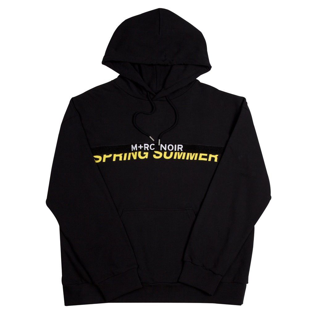 M+Rc Noir M +RC NOIR BLACK SS VELCRO HOODIE SS - 18 | Grailed