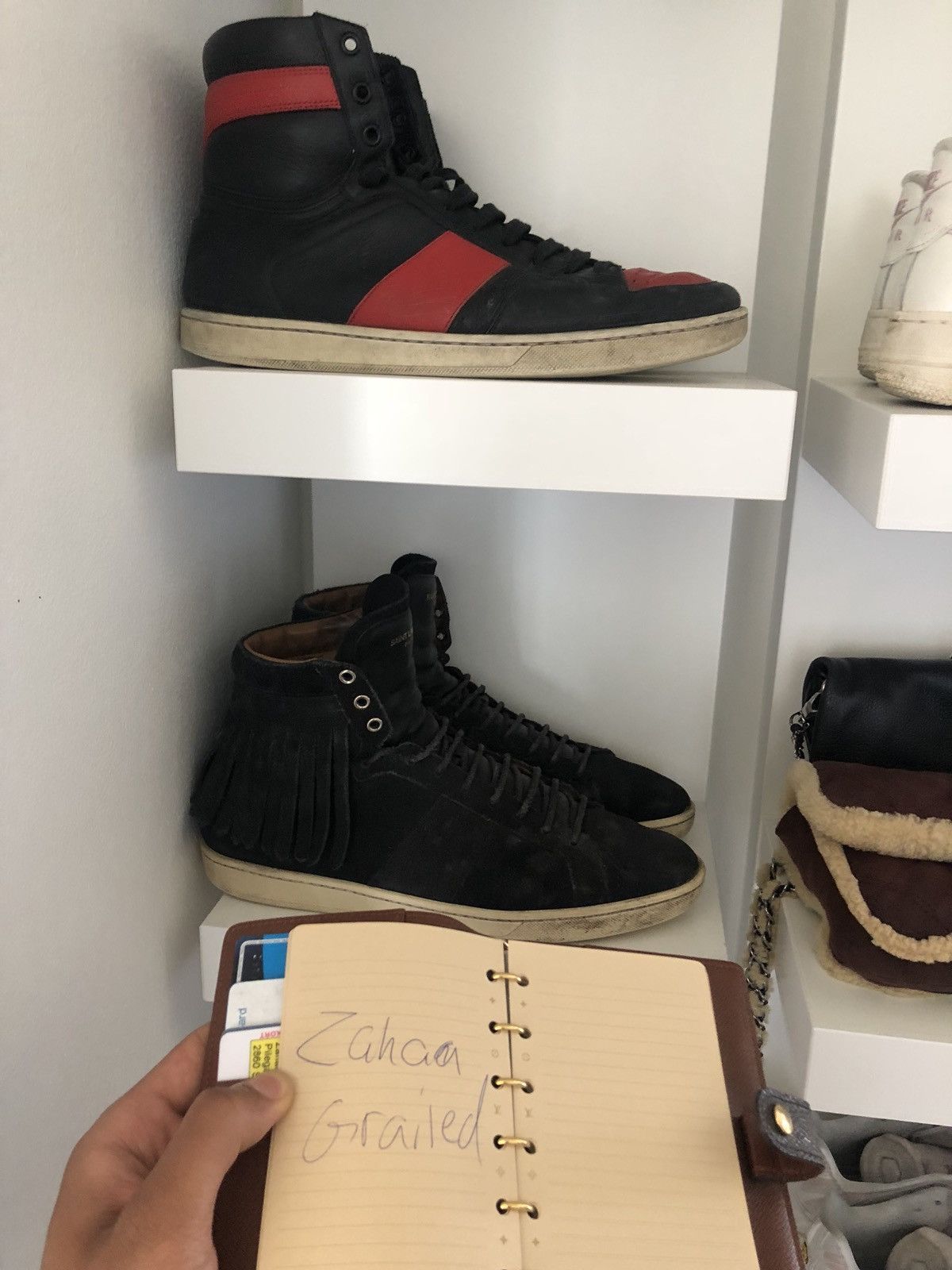 Saint Laurent fringe sneakers size 10