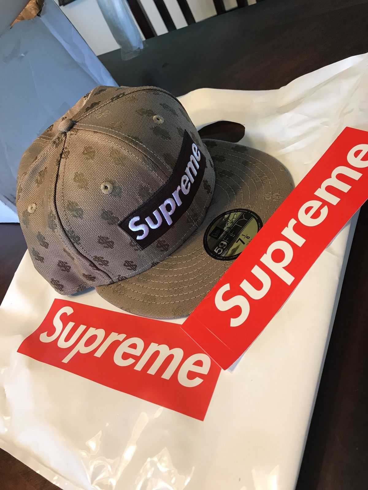 Supreme New era Monogram Fitted Cap | Grailed