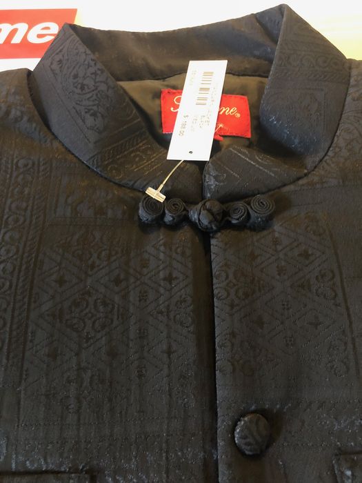 Supreme Mandarin Jacket Black | Grailed