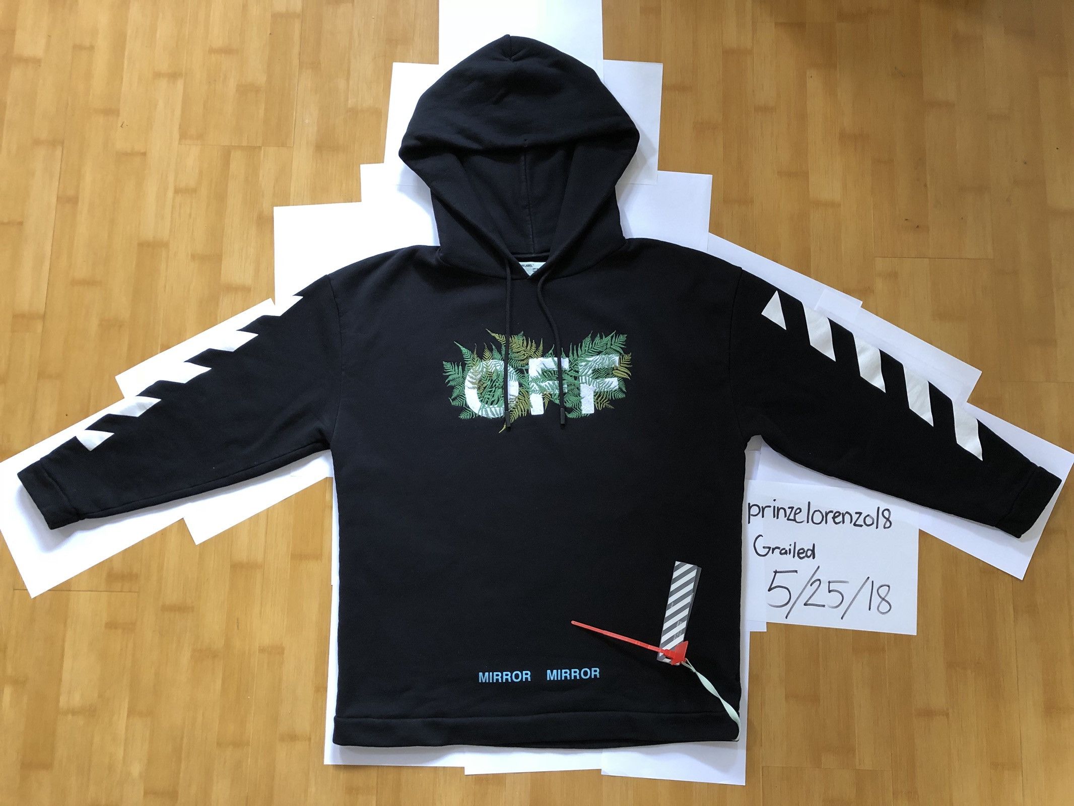 Off white fern hoodie outlet