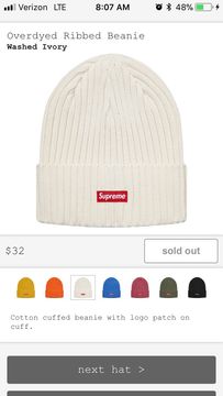 Supreme Overdyed Beanie | Grailed