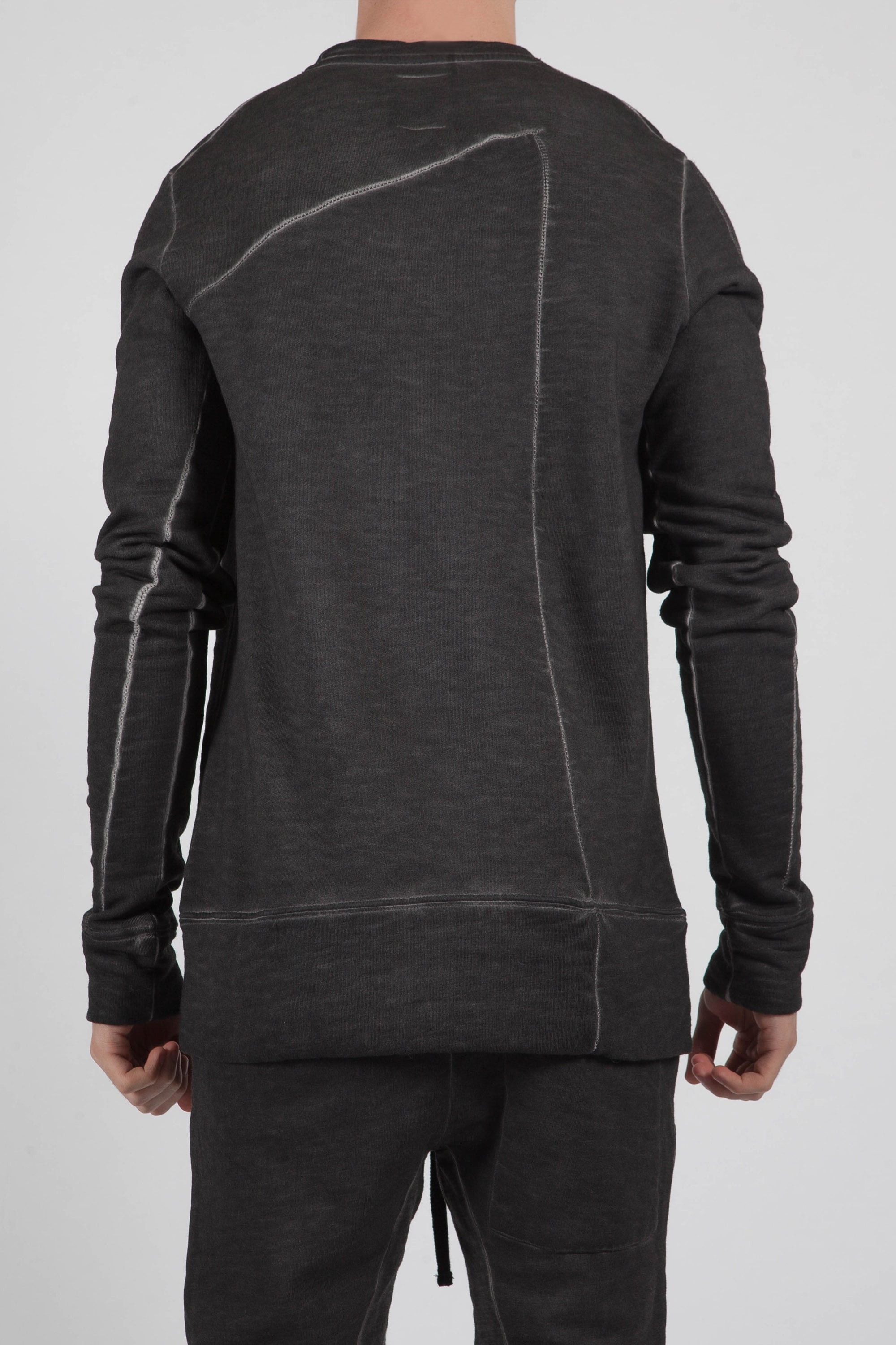 Thom Krom THOM KROM Crew Neck Pullover Sweatshirt Charcoal WILD 
