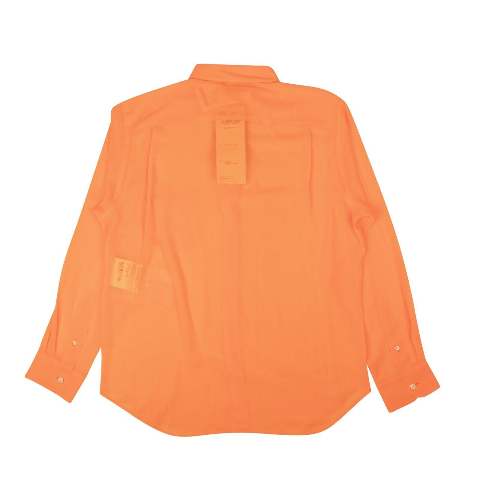 Junya Watanabe Neon Orange Transparent Long Sleeve Shirt Size L Size L / US 10 / IT 46 - 3 Thumbnail