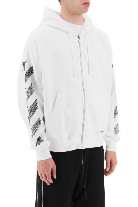 Off white scribble store hoodie