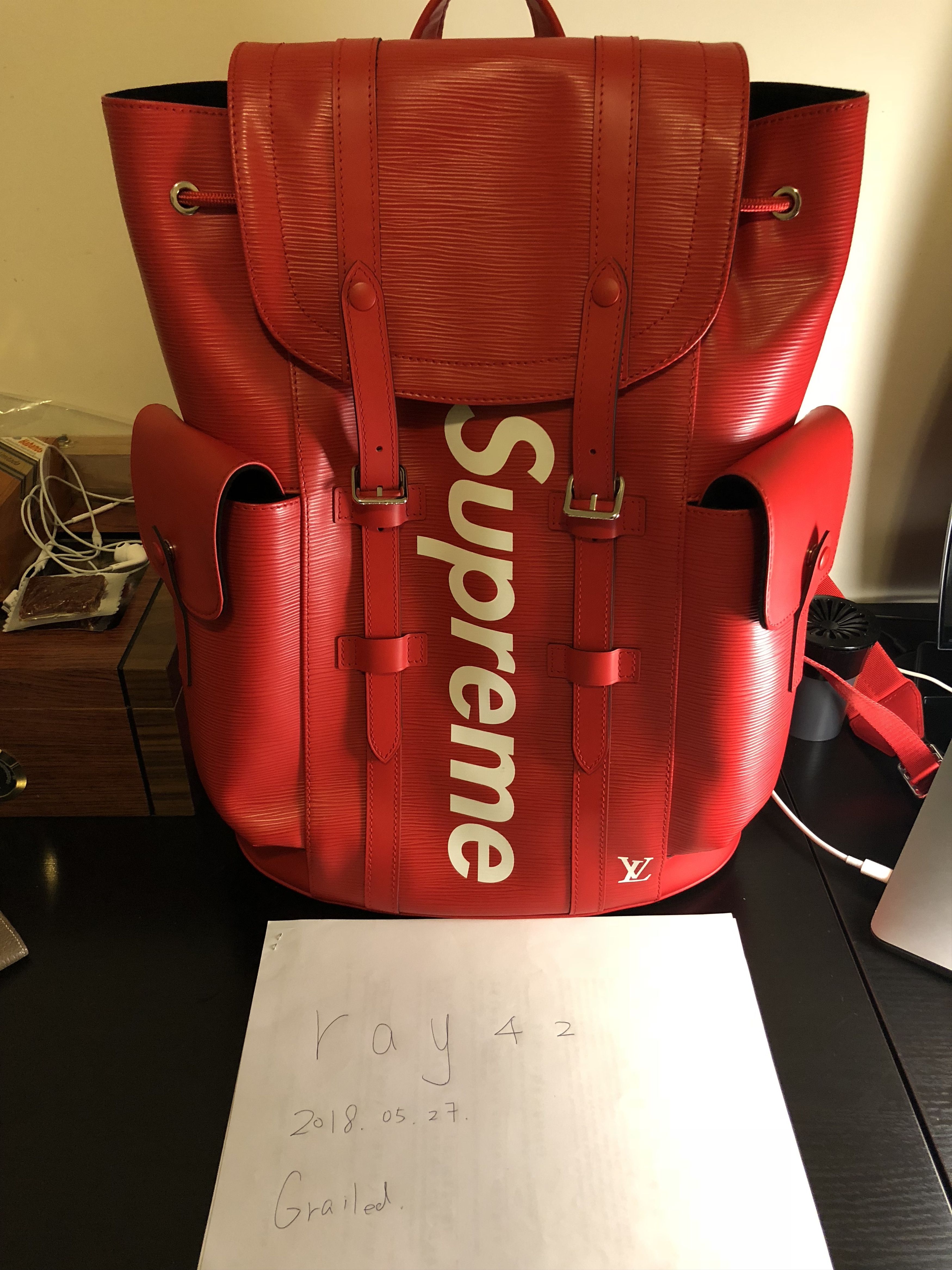 Supreme louis vuitton supreme christopher backpack