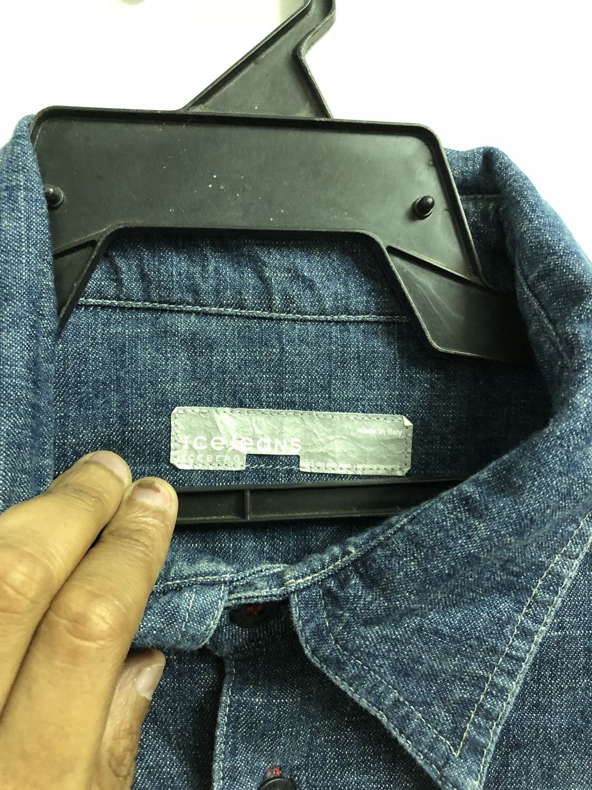 Iceberg ICEBERG Denim Shirt Icejeans Size US XXL / EU 58 / 5 - 2 Thumbnail