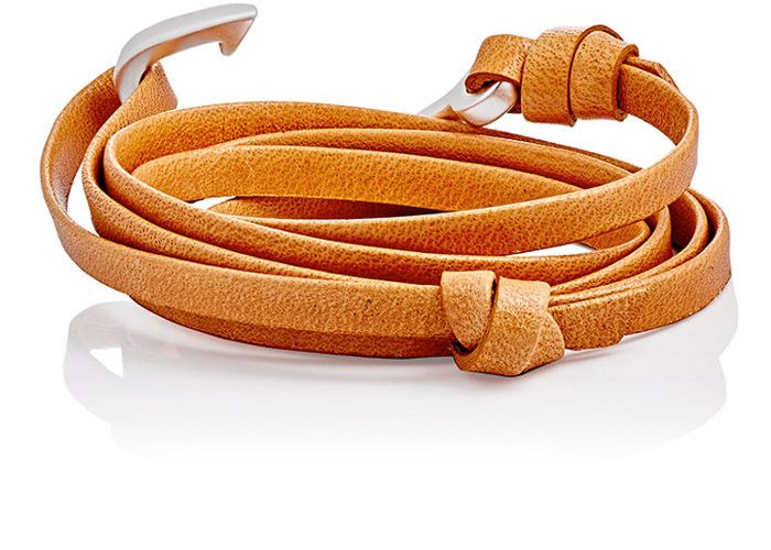 Miansai Miansai Leather Silver Hook Wrap Bracelet Size ONE SIZE - 3 Thumbnail