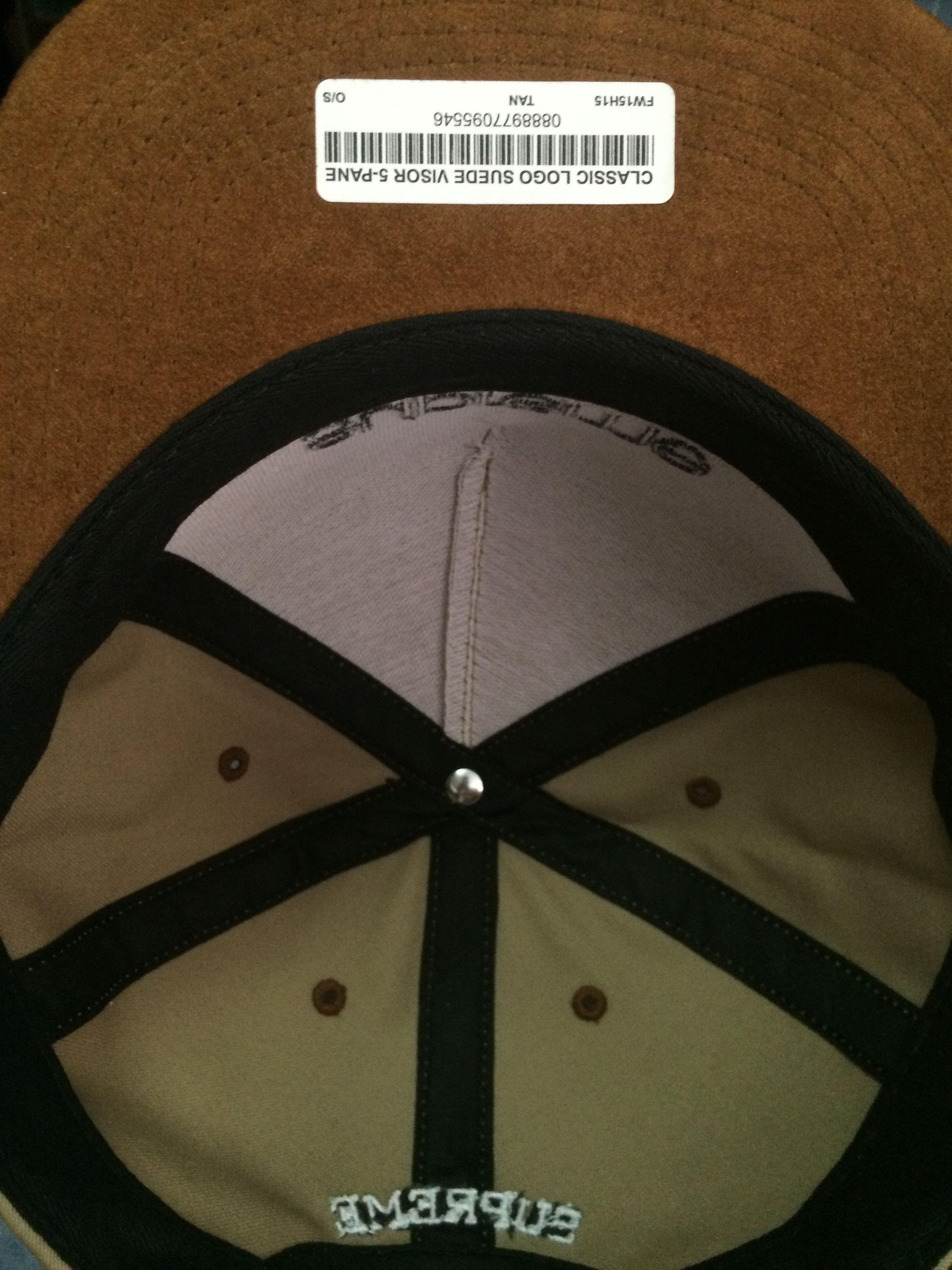 Supreme Supreme Classic Logo Suede Visor 5-Panel | Grailed
