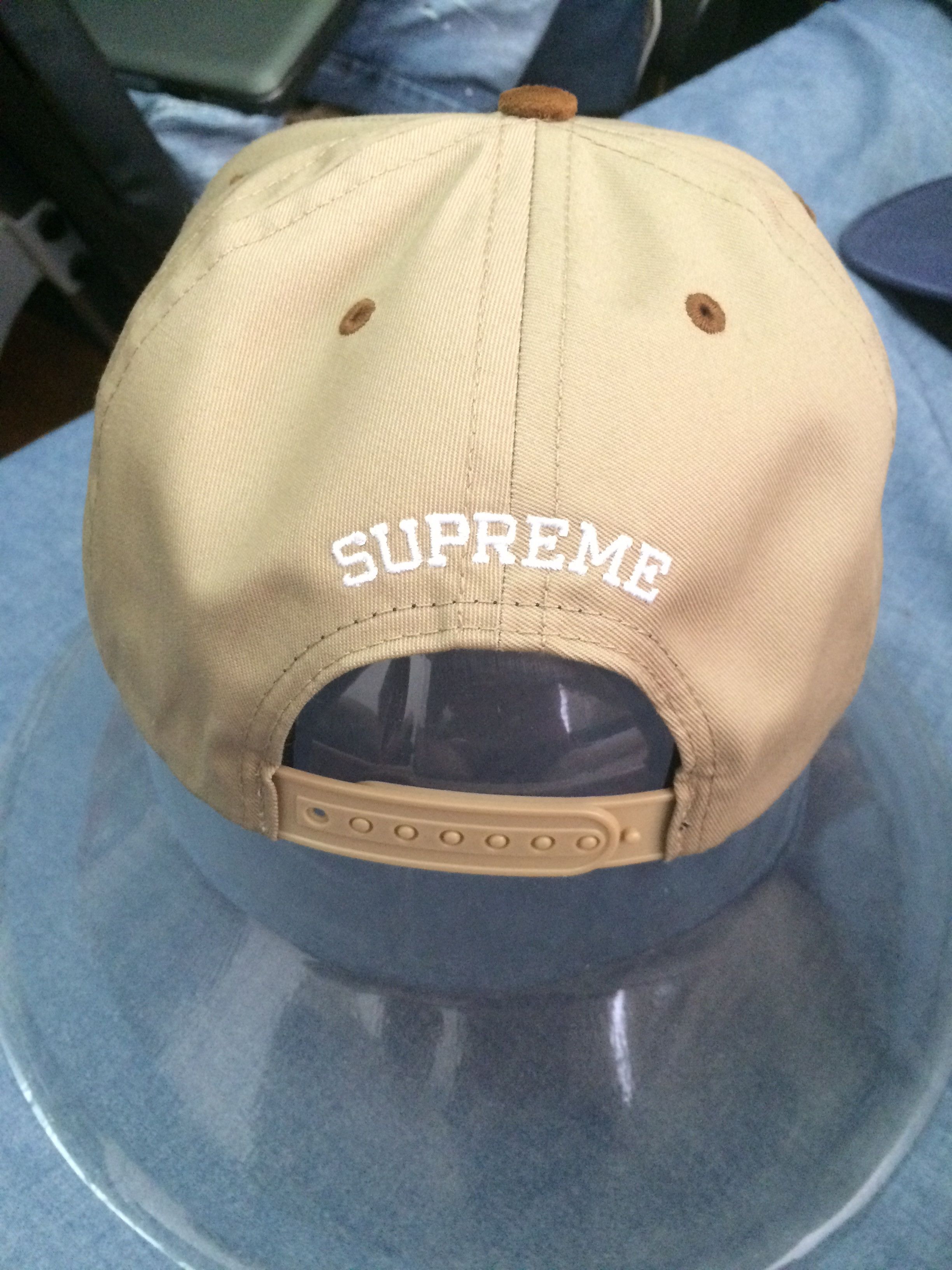 Supreme Supreme Classic Logo Suede Visor 5-Panel | Grailed