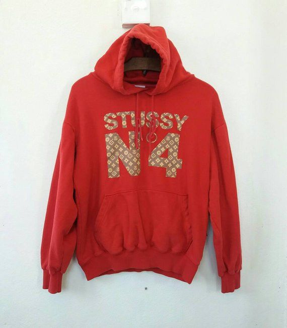 Stussy 'LV' N4 monogram hoodie (M) RARE – uniform.streetwear