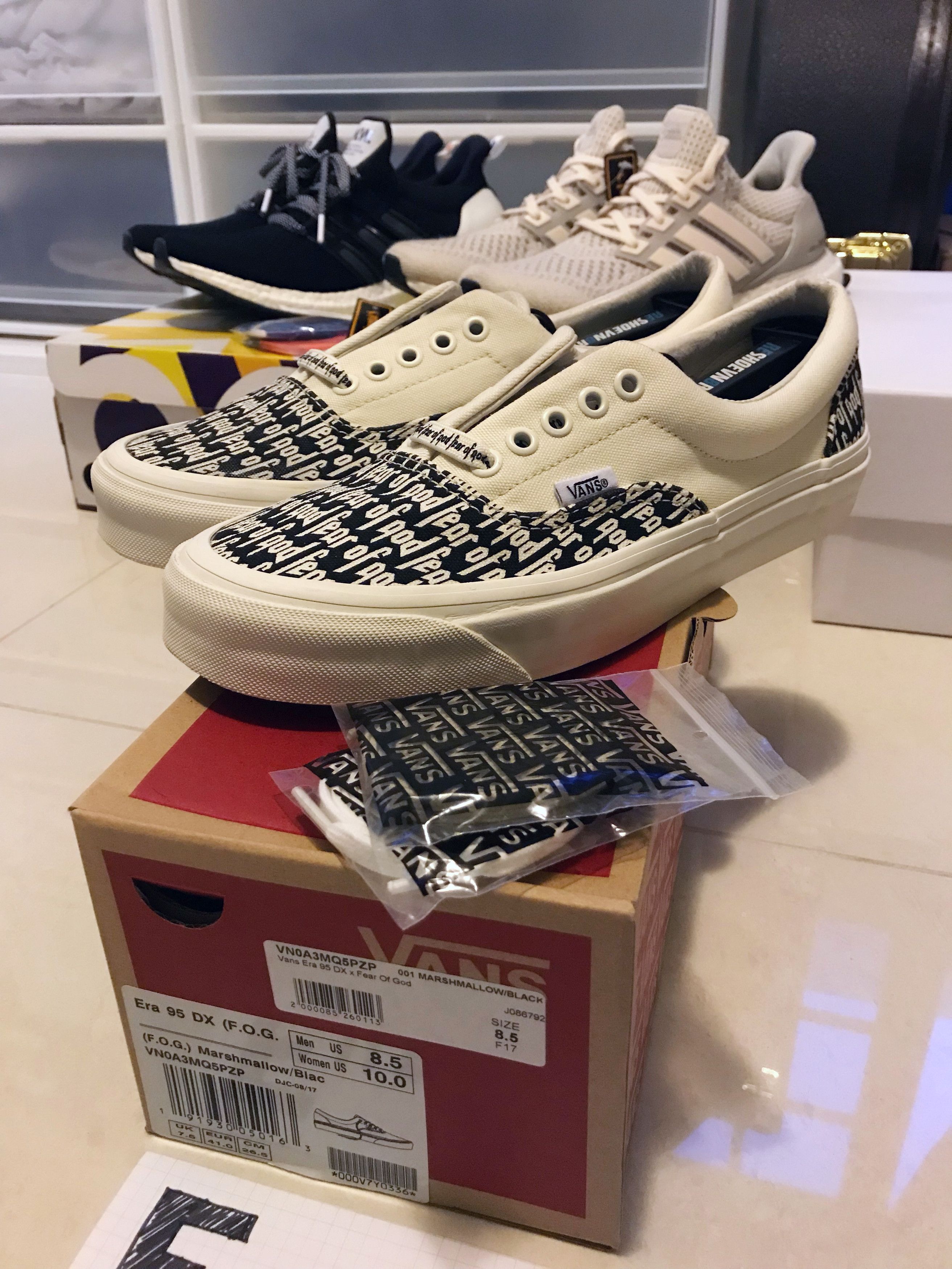 Fear of God VNDS Fear of God F.O.G. Vans Era 95 DX White Black Grailed