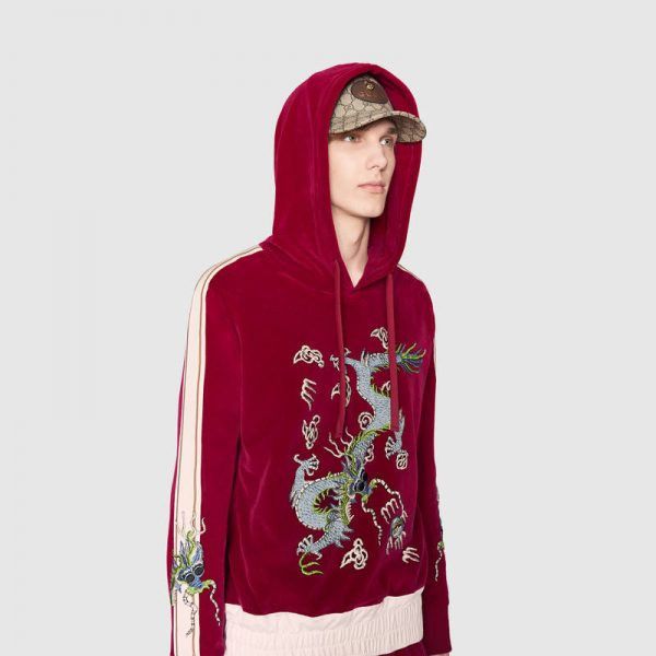 Gucci red dragon hoodie store
