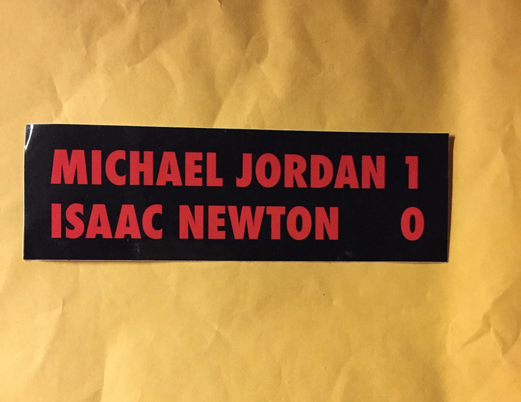 Nike Jordan Isaac Newton Sticker | Grailed