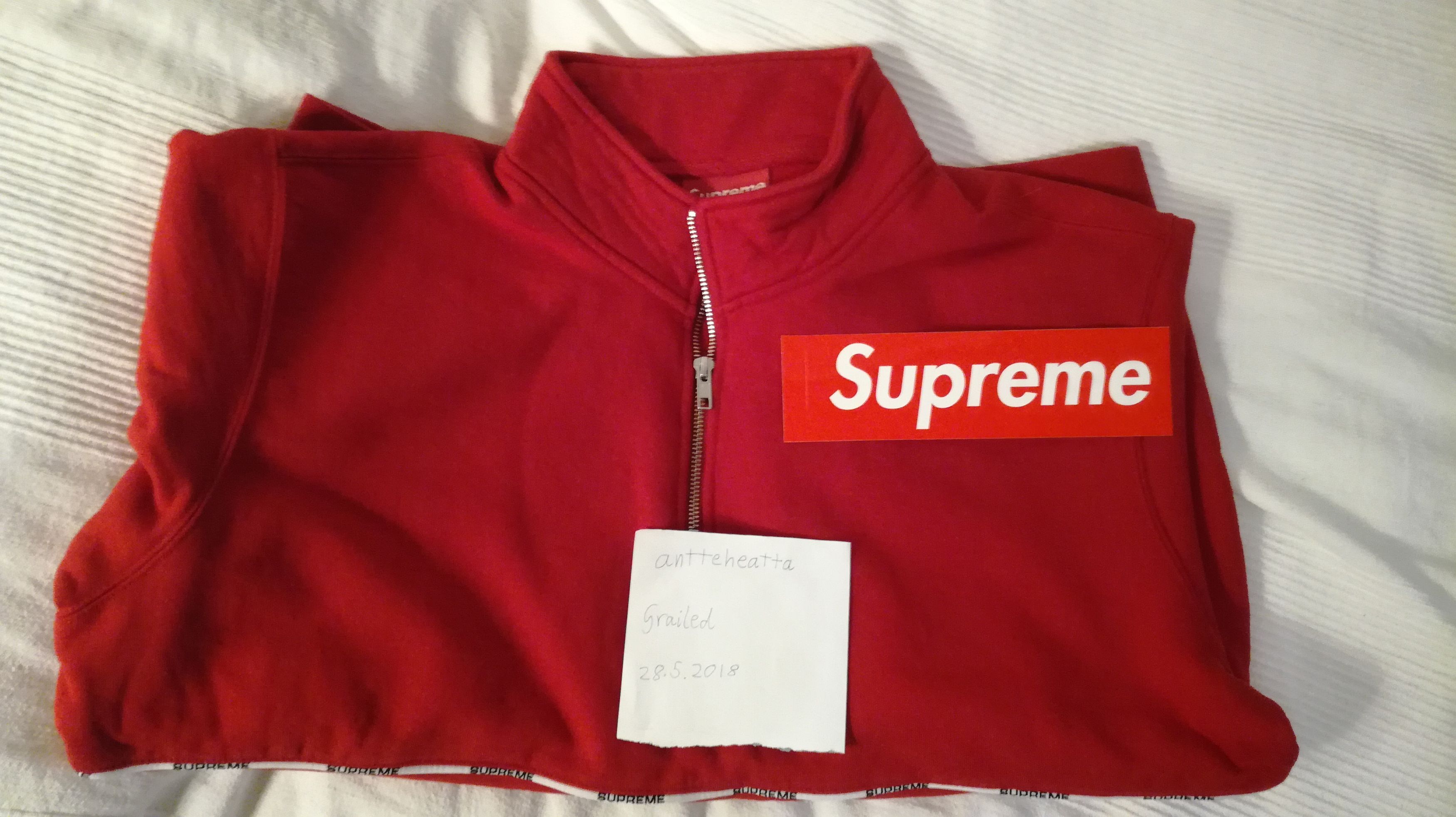 Supreme Piping Half Zip | Grailed