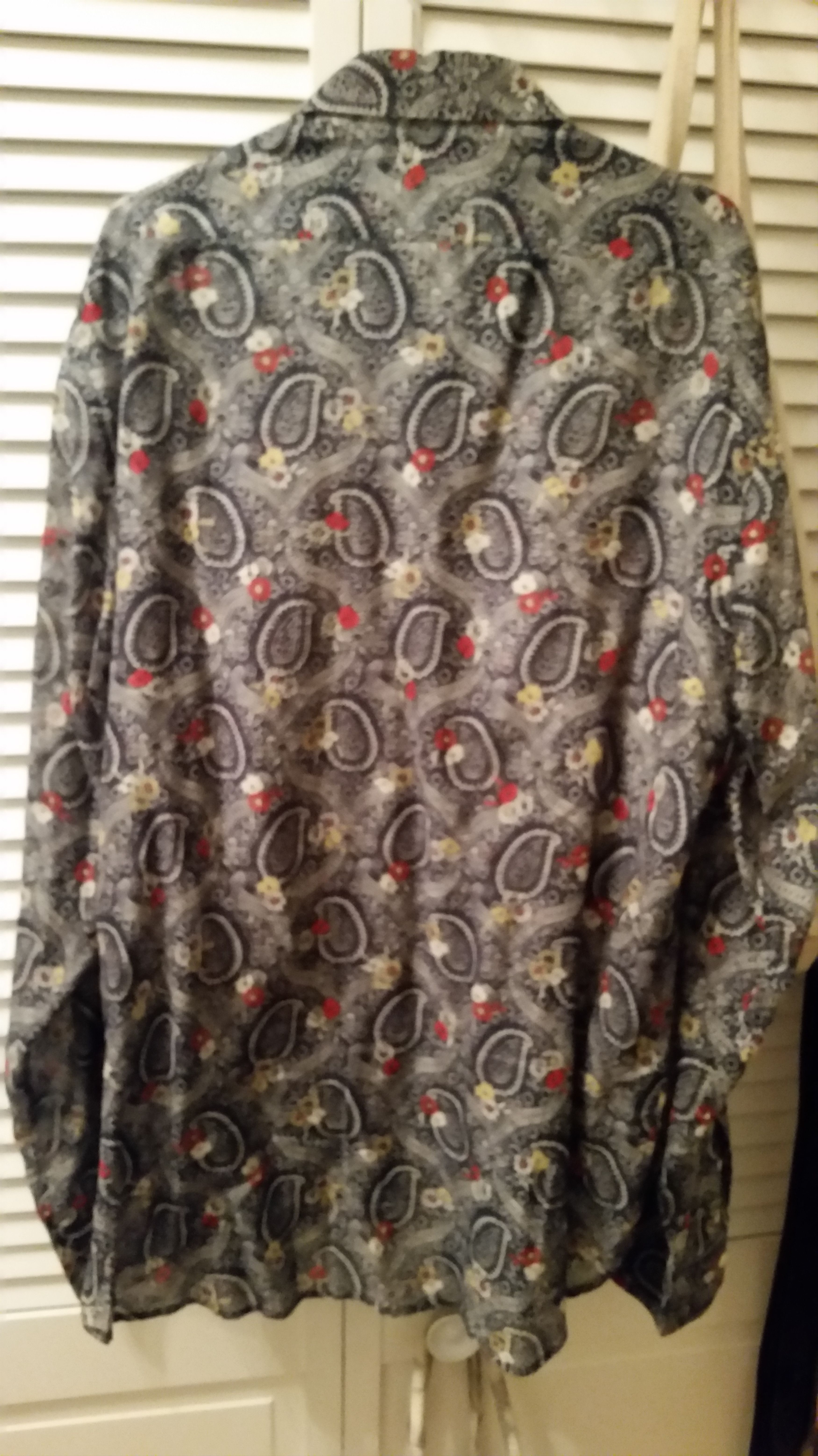Saint Laurent Paris SS15 Paisley Print Silk Shirt Size US XL / EU 56 / 4 - 3 Thumbnail