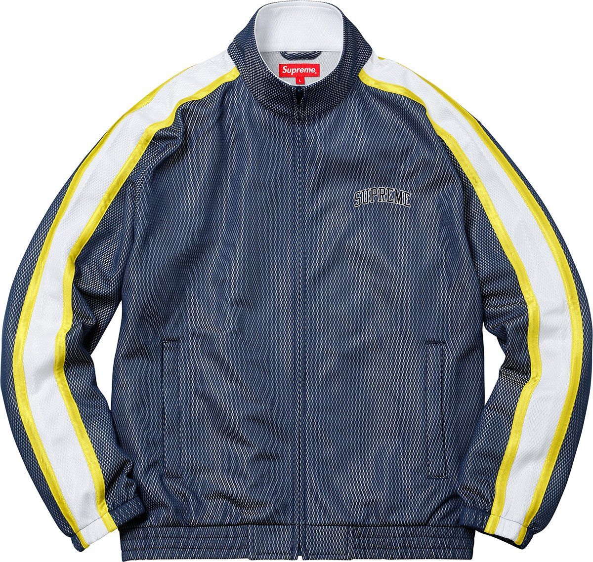 Supreme Supreme Bonded Mesh Track Jacket Navy Grailed