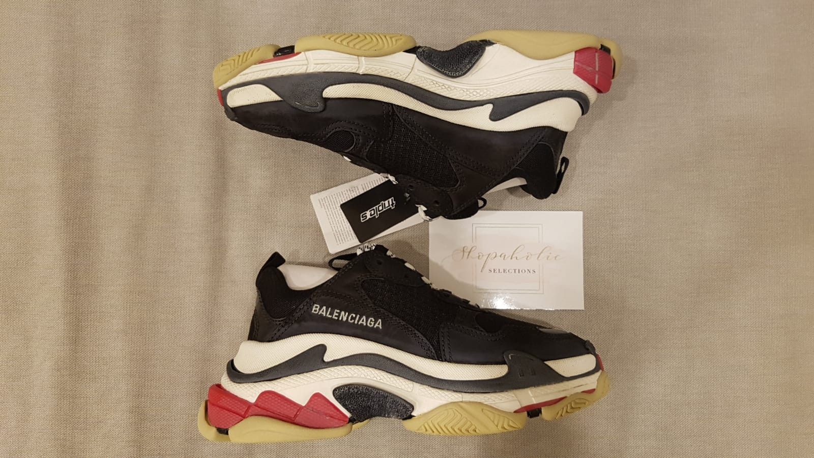 Balenciaga BALENCIAGA TRIPLE S BLACK RED bred EU40 Grailed
