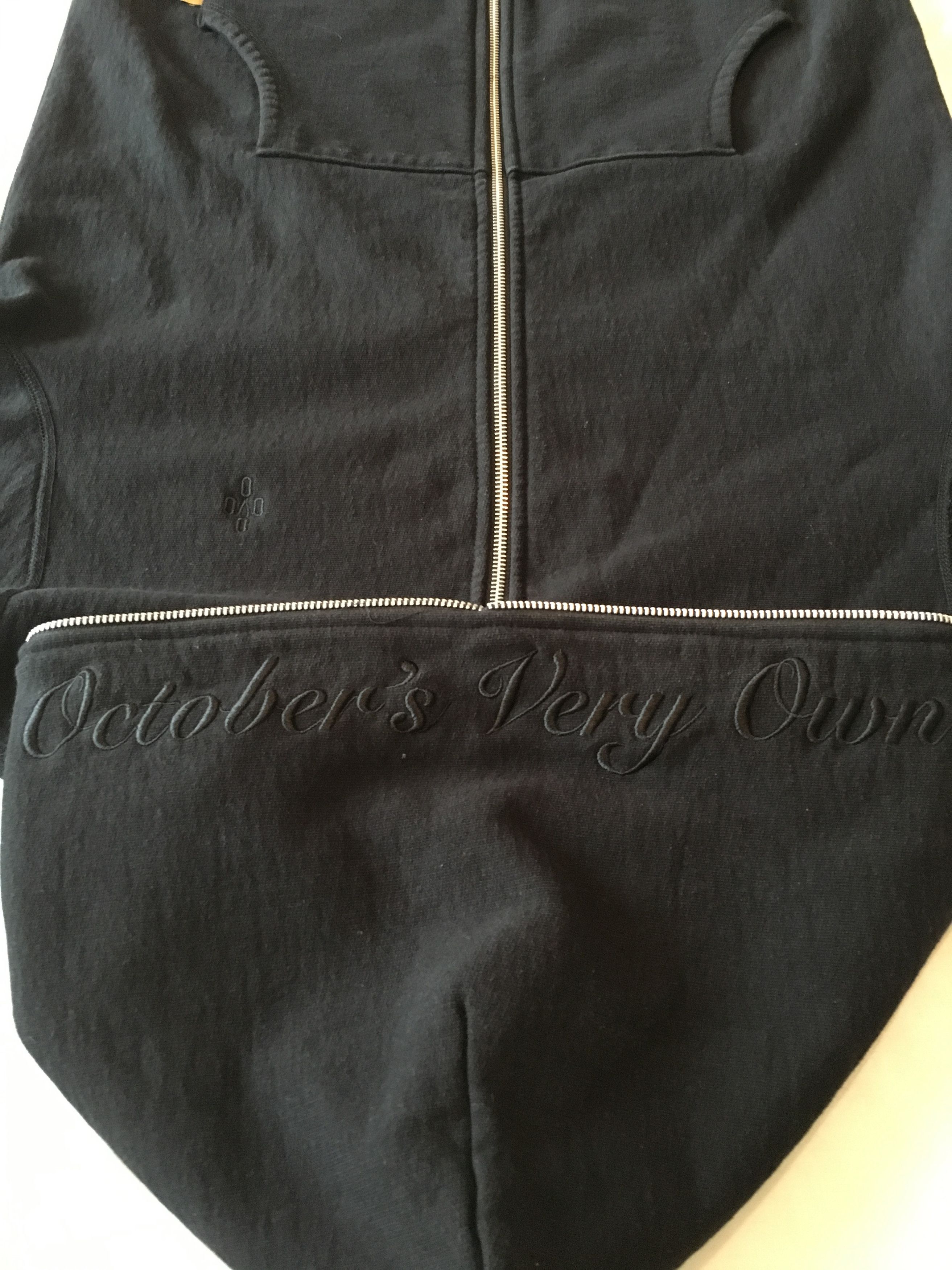 Octobers Very Own October's Very Own Script Full Zip Hoodie Black Sz L ...