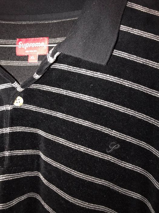 Supreme Supreme Velour Polo L/S | Grailed