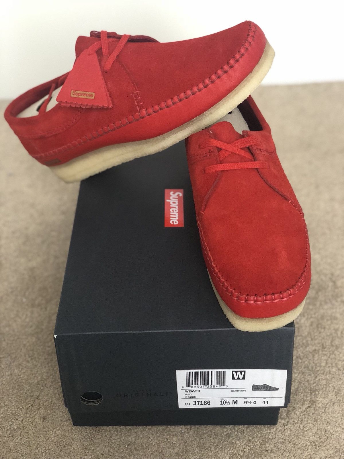 Supreme Supreme x Clarks Originals - Weaver - Red | Grailed