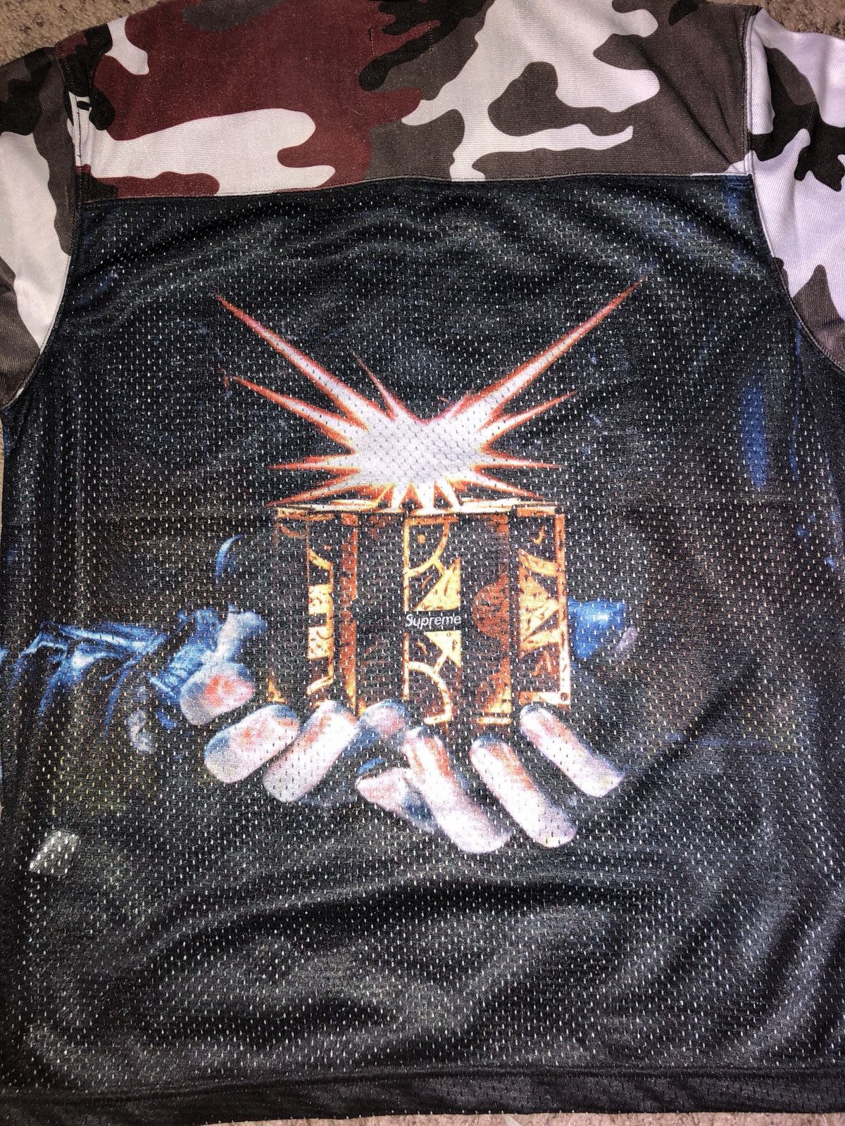 Supreme Hellraiser Football Jersey | Grailed