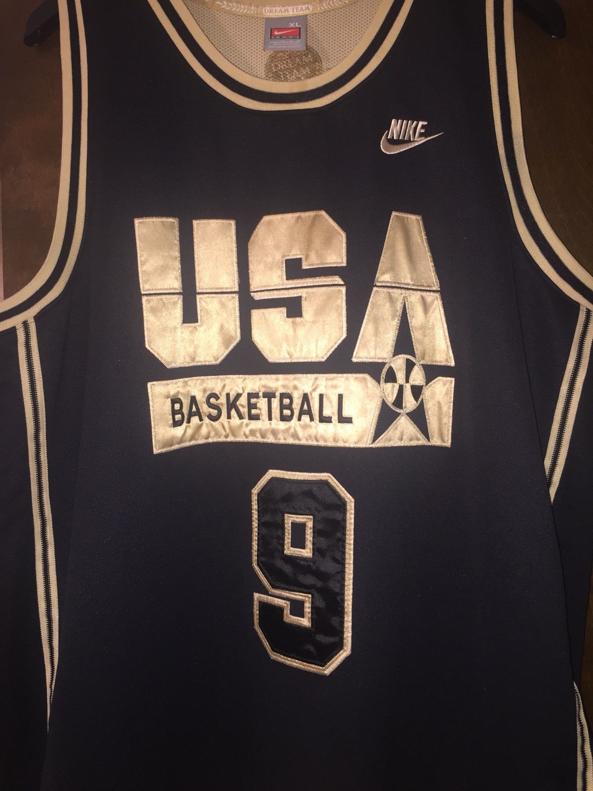 Black and gold jordan jersey