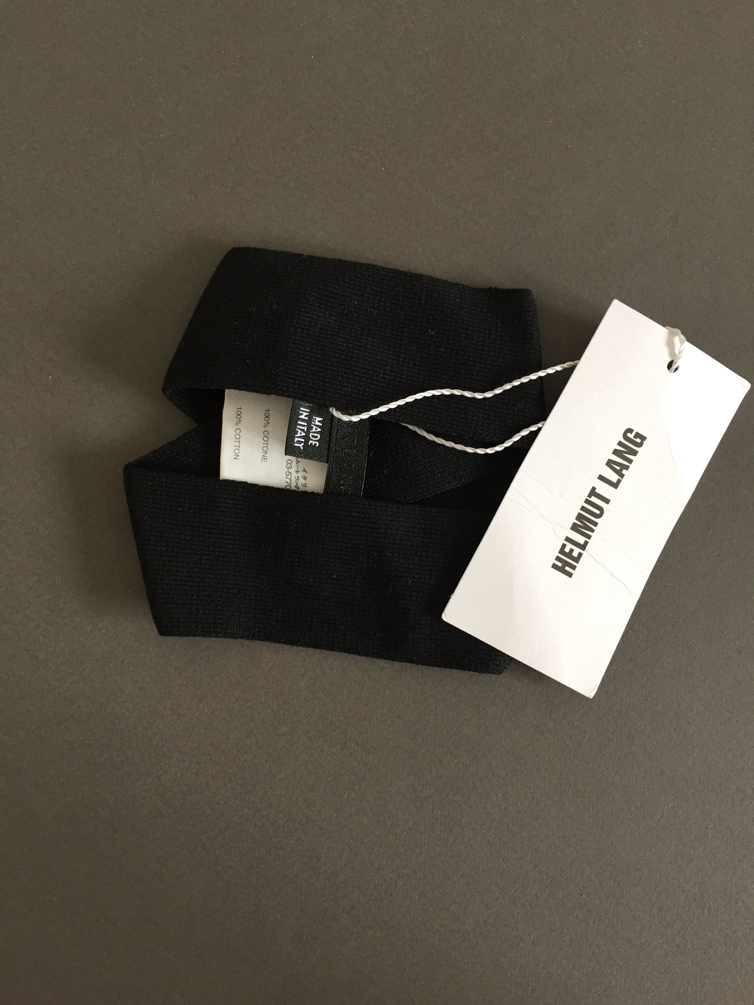 Helmut Lang SS04 Runway Black Hand Wrap Glove NWT | Grailed