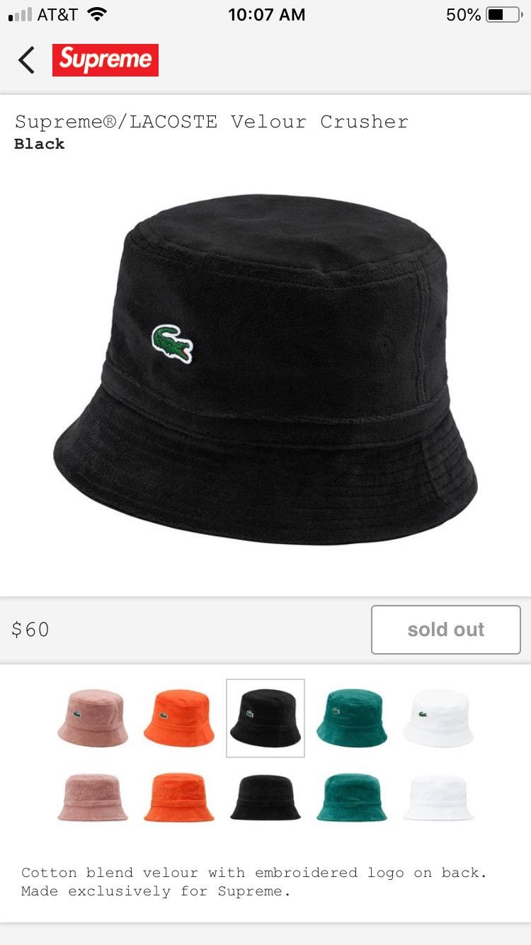 Supreme lacoste crusher on sale