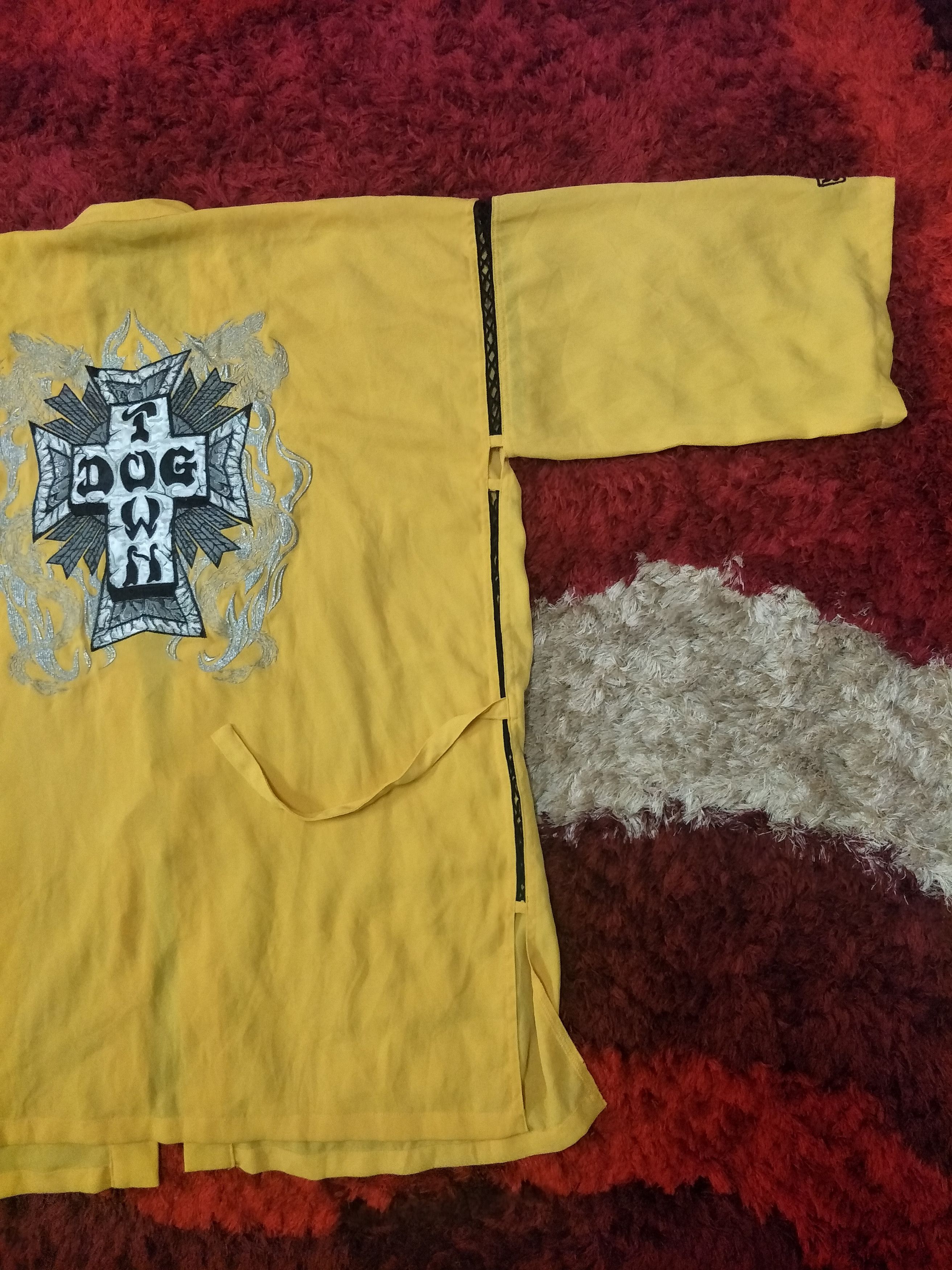 Dogtown DogTown Kimono Embroidery Yellow Dragon Japanese Style Size US XL / EU 56 / 4 - 4 Thumbnail