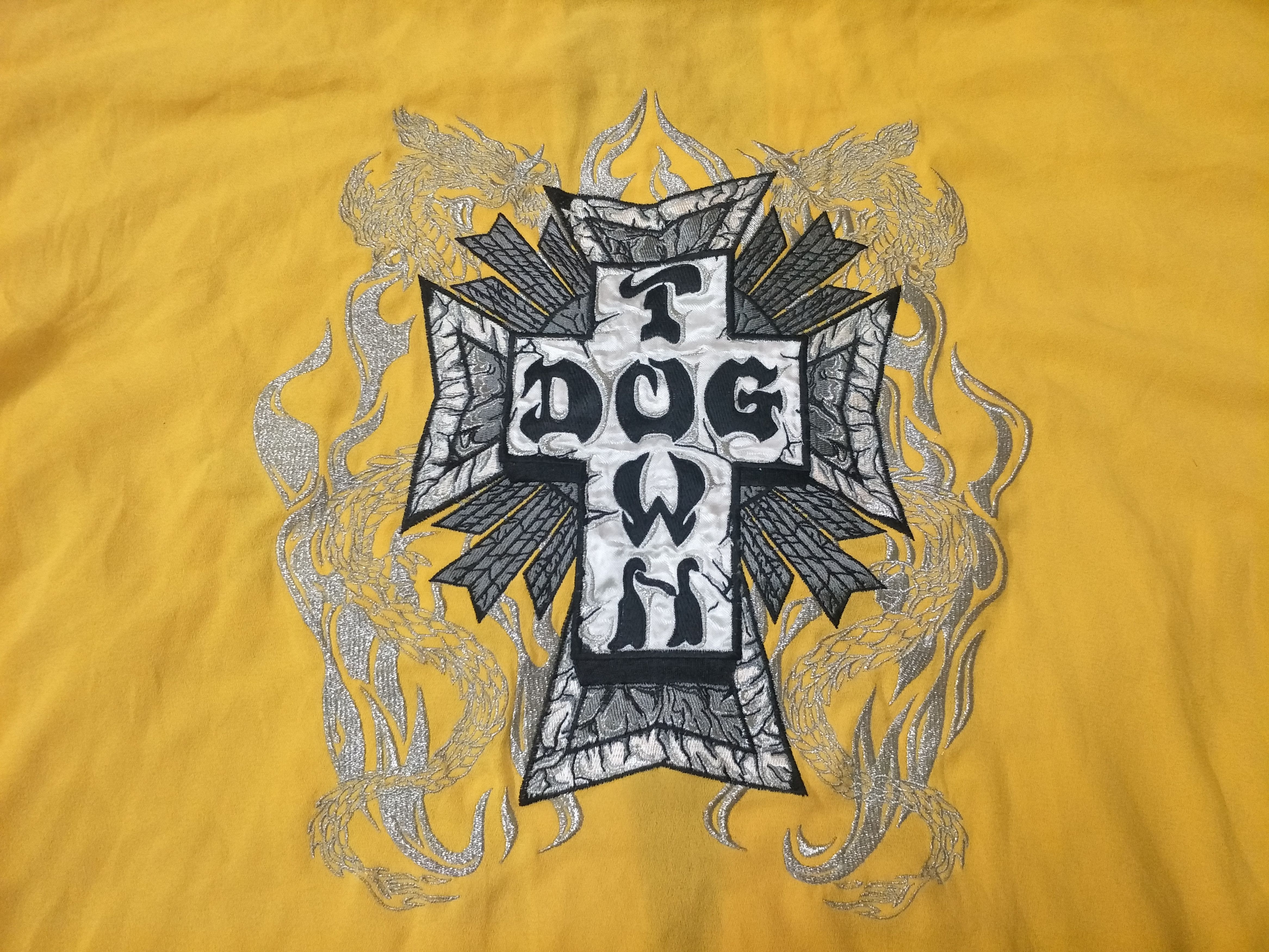 Dogtown DogTown Kimono Embroidery Yellow Dragon Japanese Style Size US XL / EU 56 / 4 - 3 Thumbnail