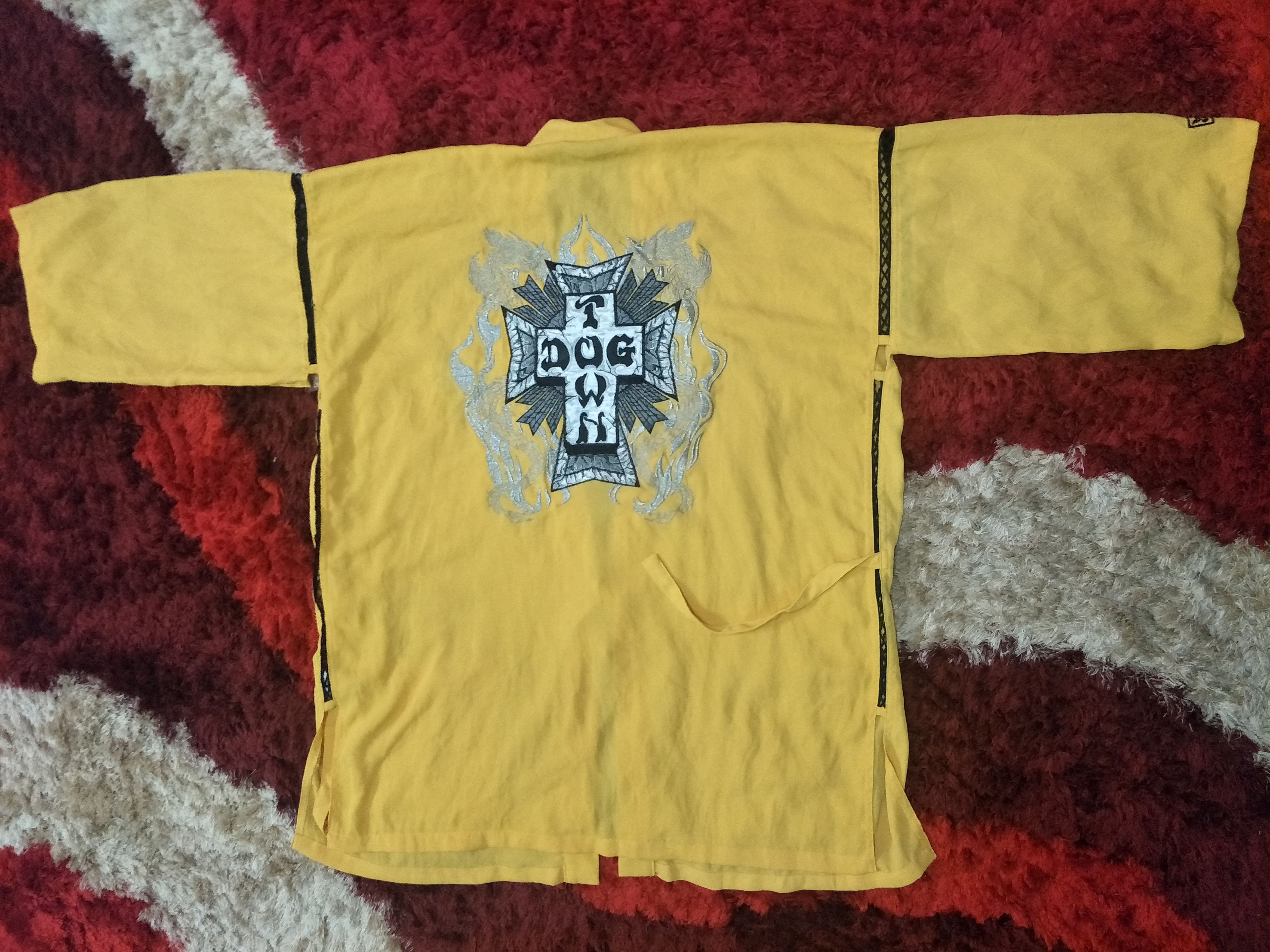 Dogtown DogTown Kimono Embroidery Yellow Dragon Japanese Style Size US XL / EU 56 / 4 - 1 Thumbnail