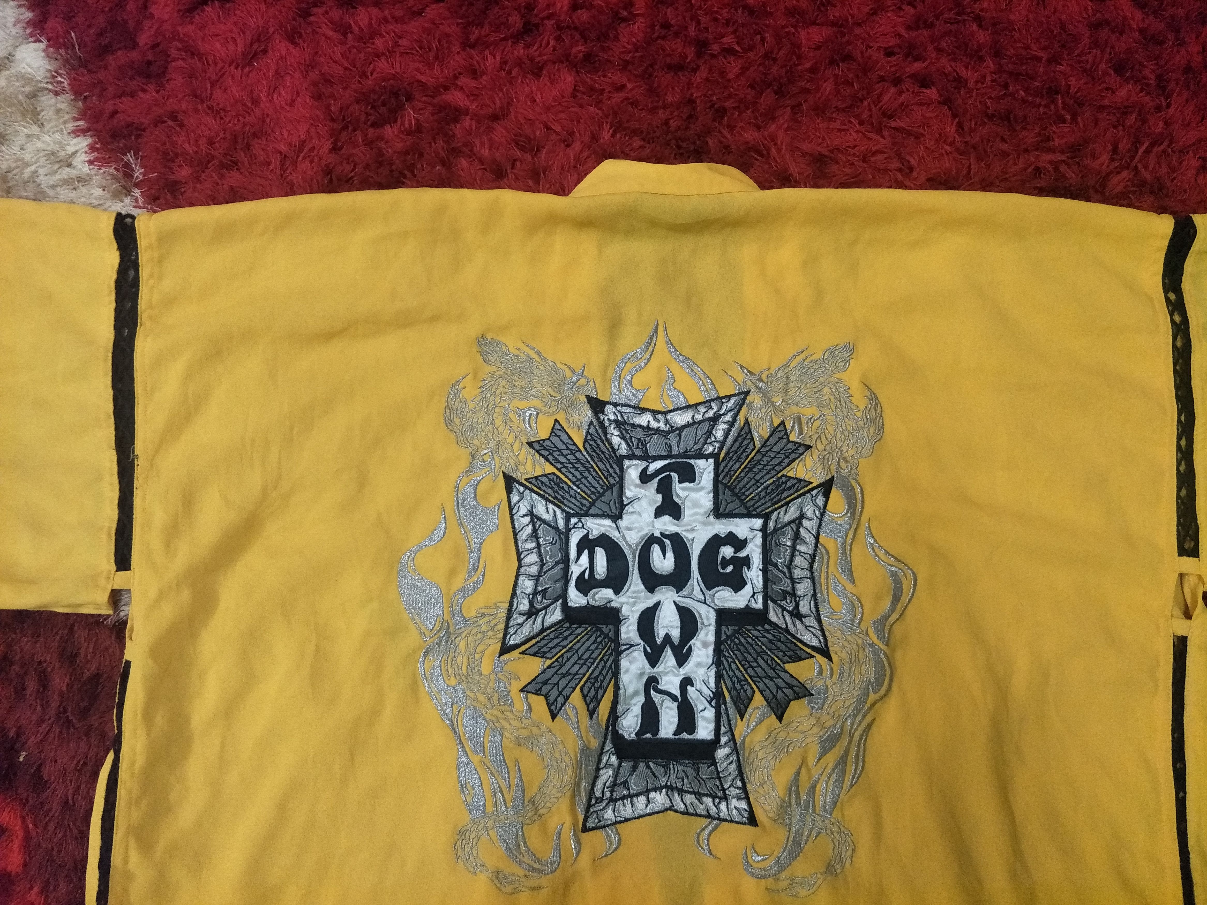 Dogtown DogTown Kimono Embroidery Yellow Dragon Japanese Style Size US XL / EU 56 / 4 - 7 Thumbnail