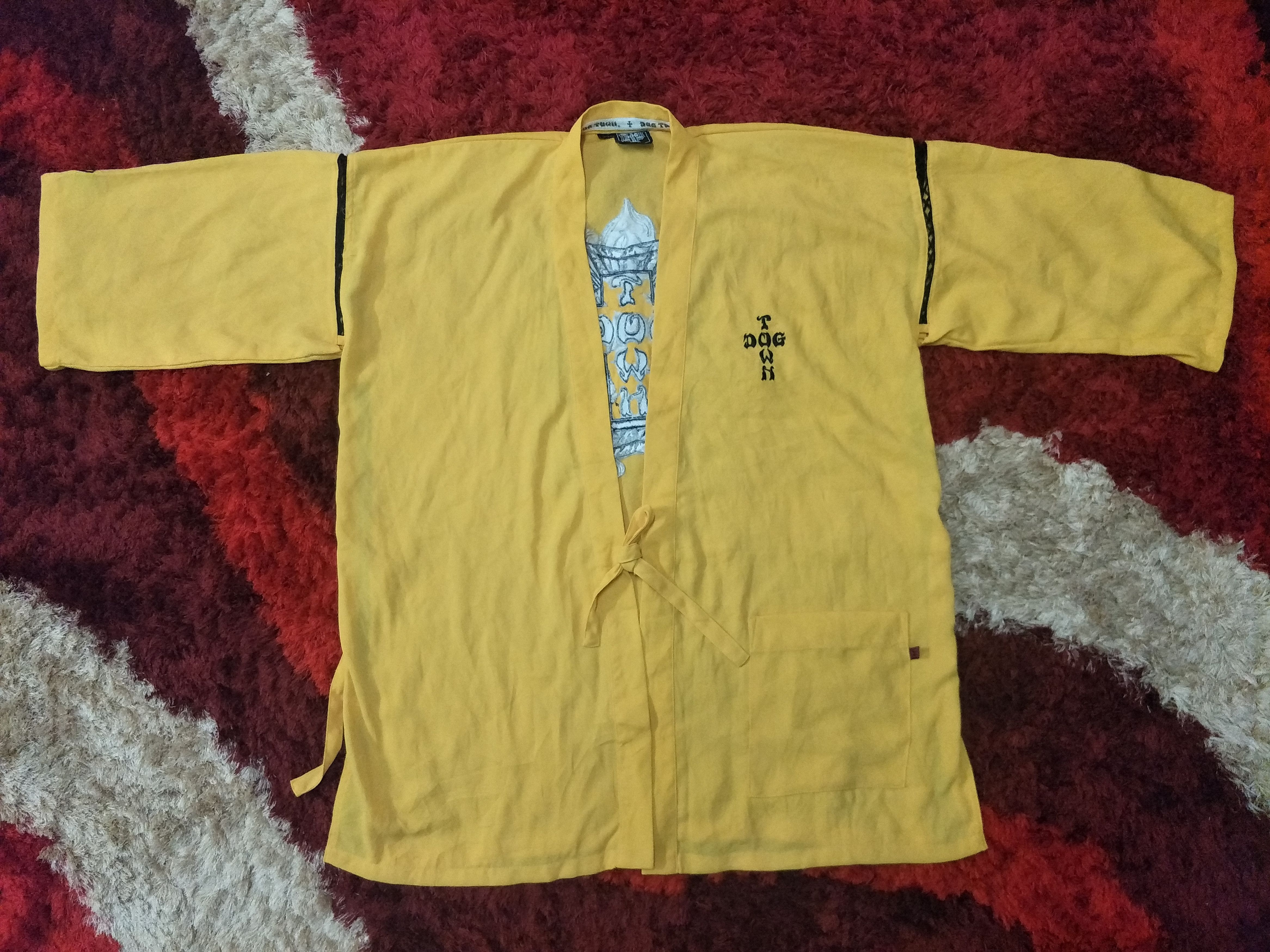 Dogtown DogTown Kimono Embroidery Yellow Dragon Japanese Style Size US XL / EU 56 / 4 - 2 Thumbnail