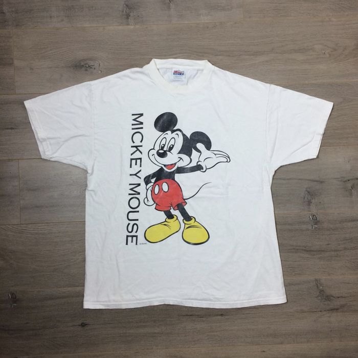 Vintage Vintage 90's 1990 Mickey Mouse Disney Front/Back Print T-Shirt ...