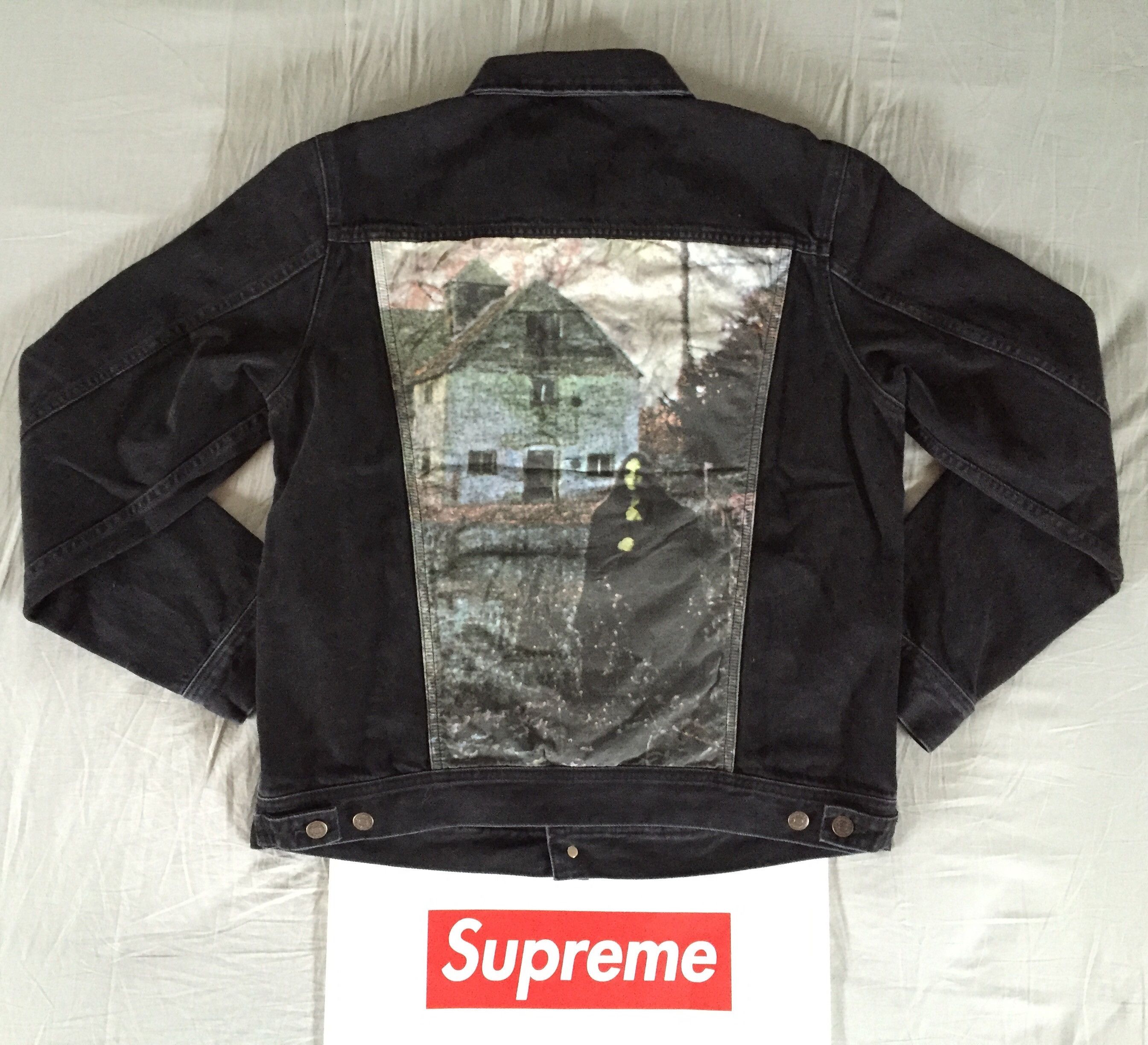 Supreme Supreme x Black Sabbath Denim Trucker Jacket size L Large