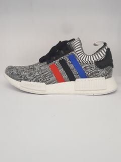 Adidas nmd r1 on sale tri color stripes white