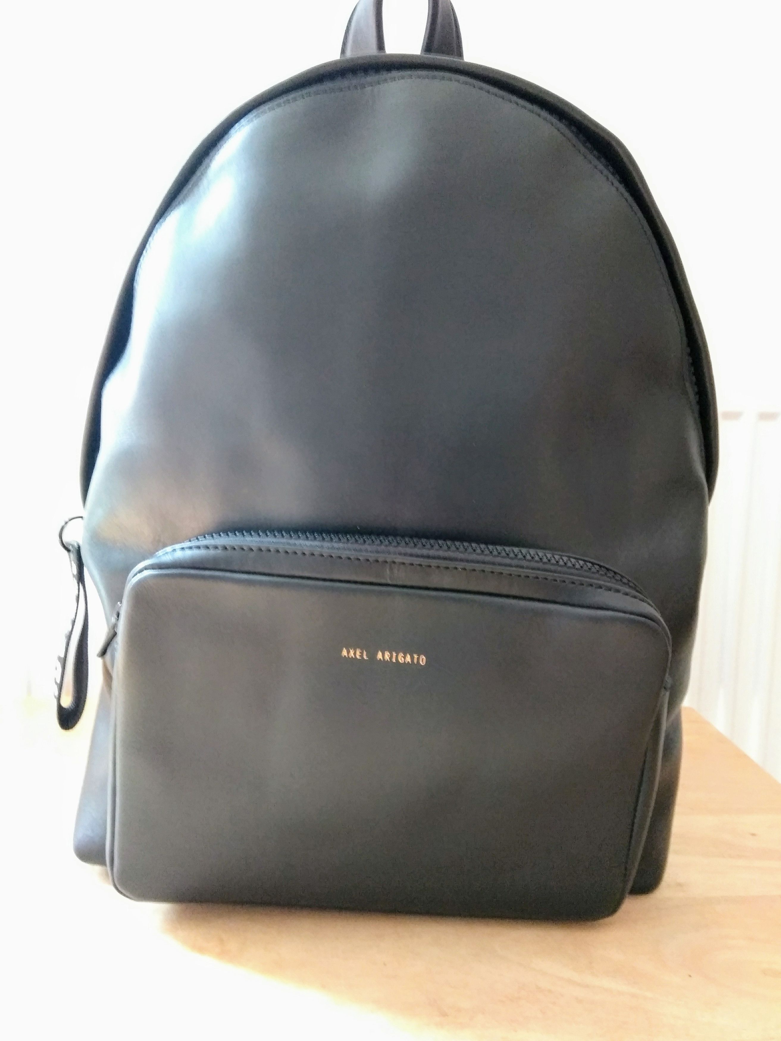 Axel Arigato Black leather backpack Grailed