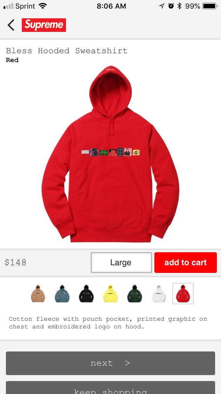 Supreme Bless Hoodie | Grailed