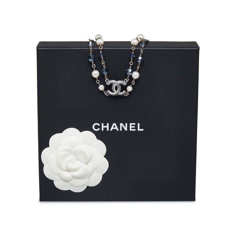 Chanel Chanel CC Pearl & Rhinestone Bead Necklace Size ONE SIZE - 5 Thumbnail