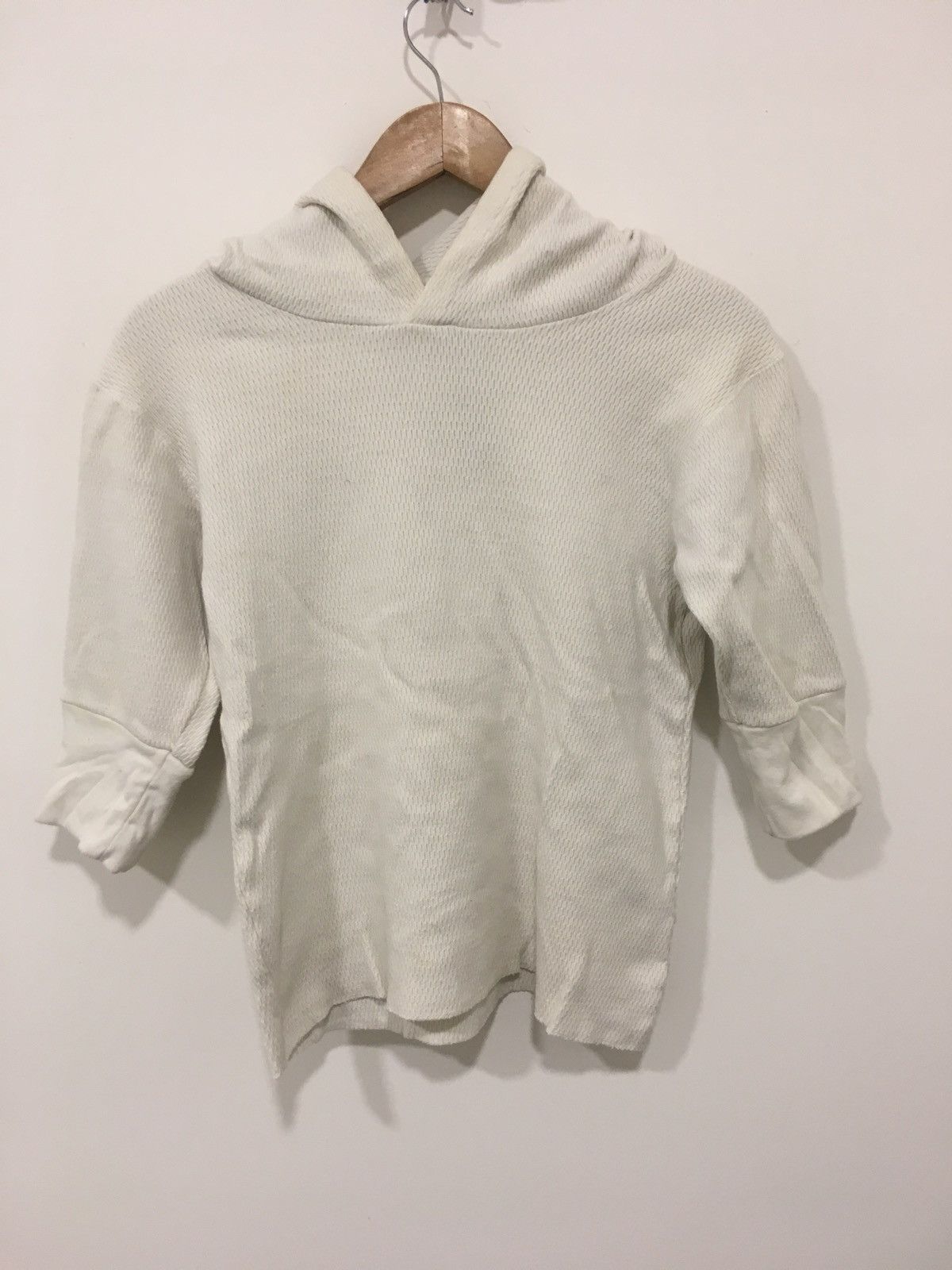 Japanese Brand white hoodie Size US S / EU 44-46 / 1 - 1 Thumbnail
