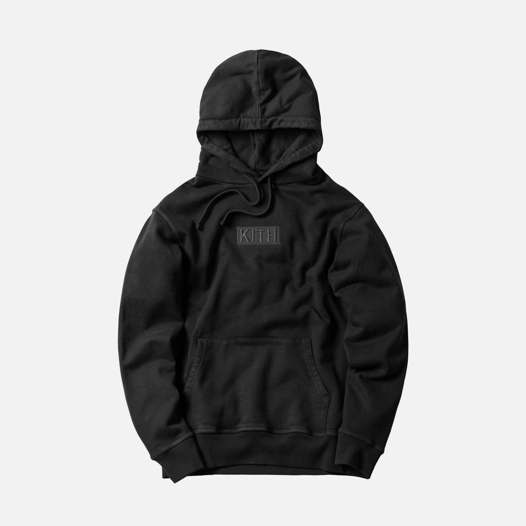 Kith Kith Monday Program Classic Box Logo Hoodie Triple Black Grailed