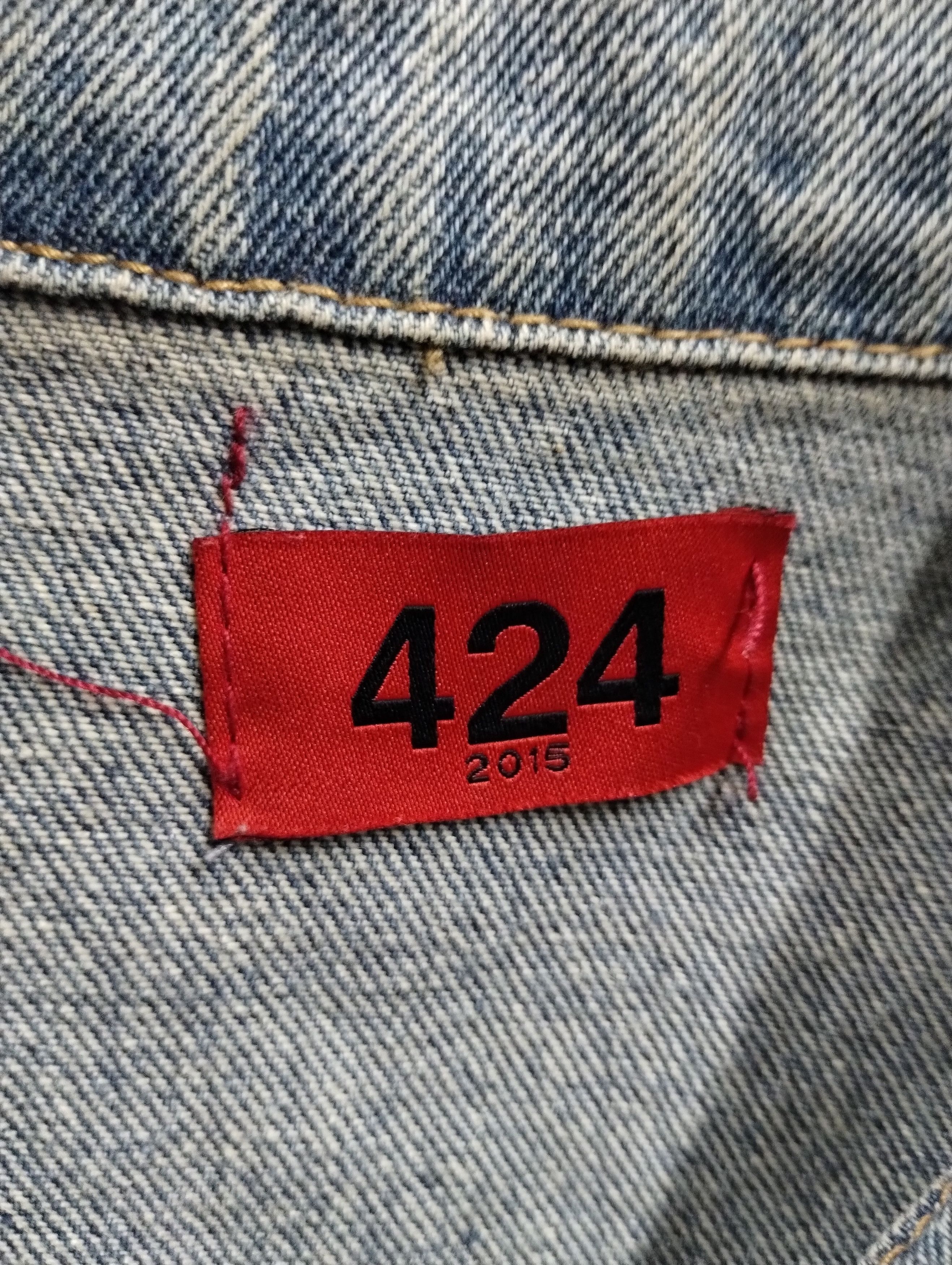 424 424 On Fairfax 2015 Original Red Armband Denim Jacket Size US L / EU 52-54 / 3 - 3 Thumbnail