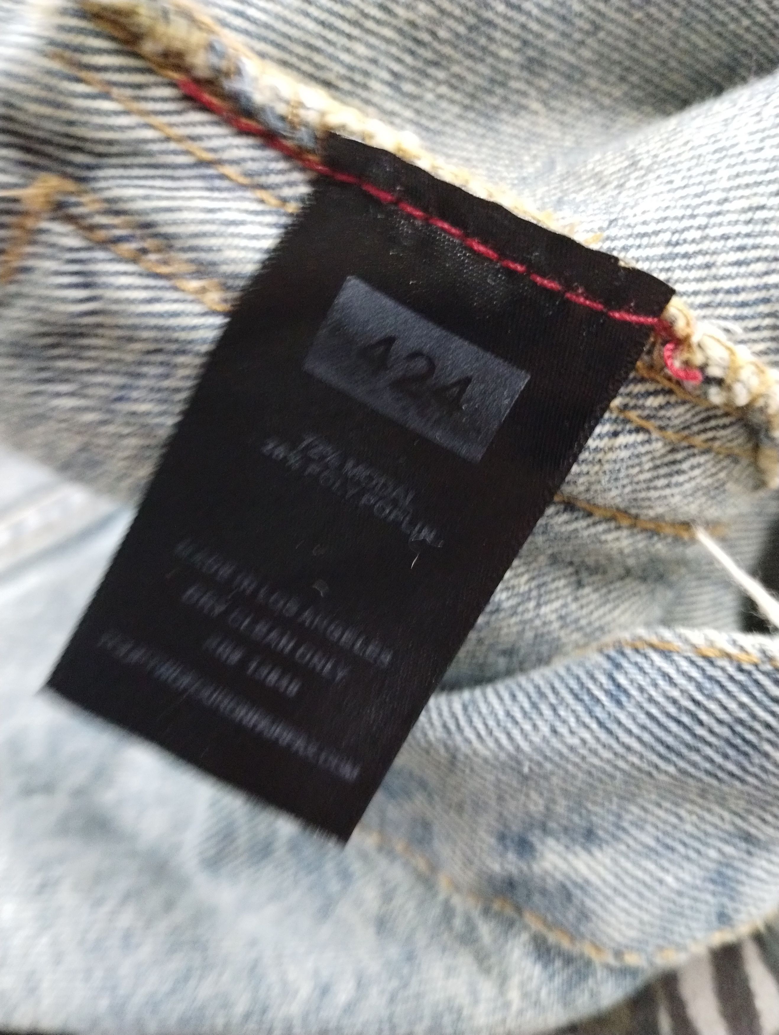 424 424 On Fairfax 2015 Original Red Armband Denim Jacket Size US L / EU 52-54 / 3 - 4 Thumbnail