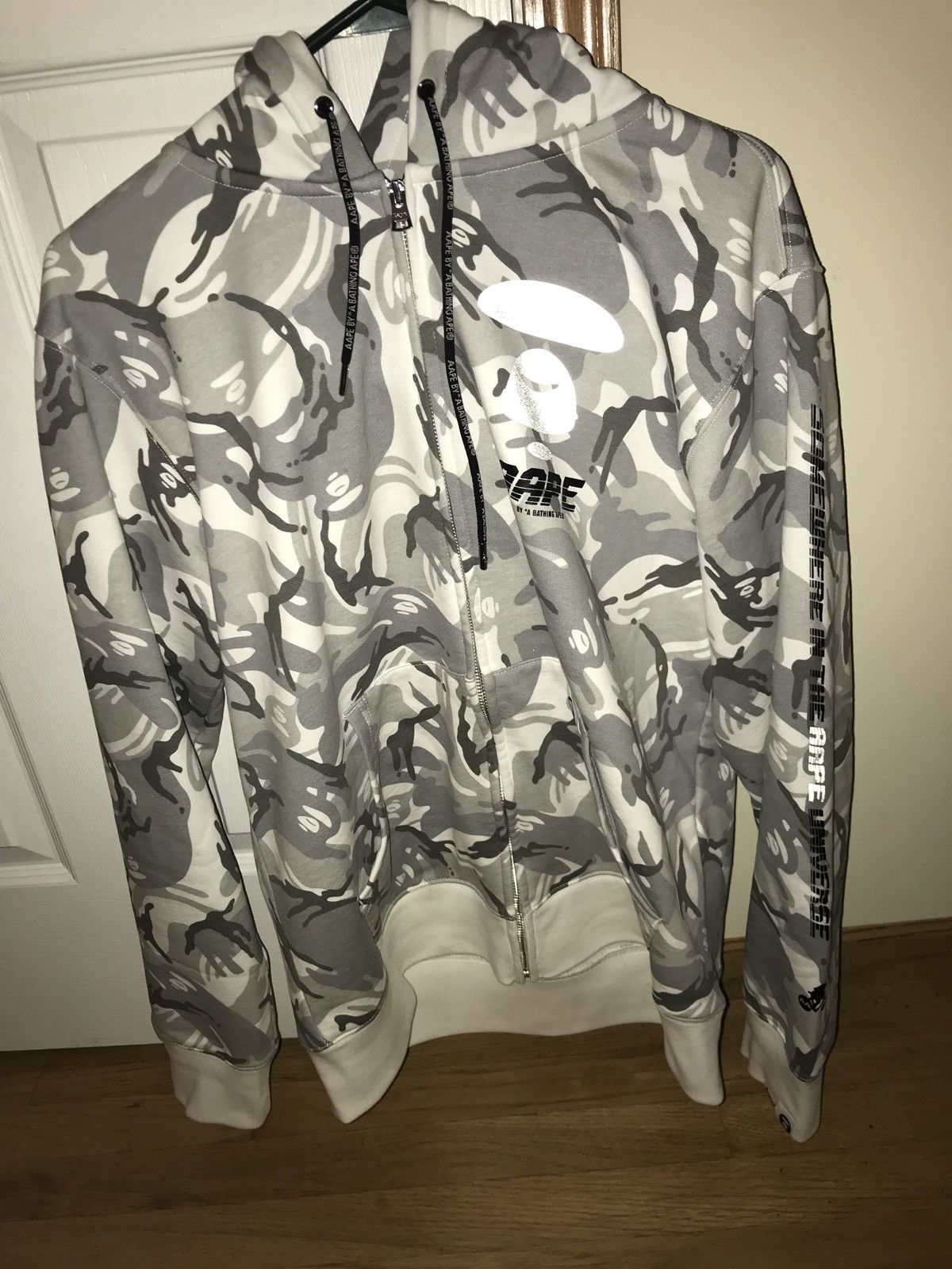 Aape By Bathing Ape Reflective Camo Hoodie