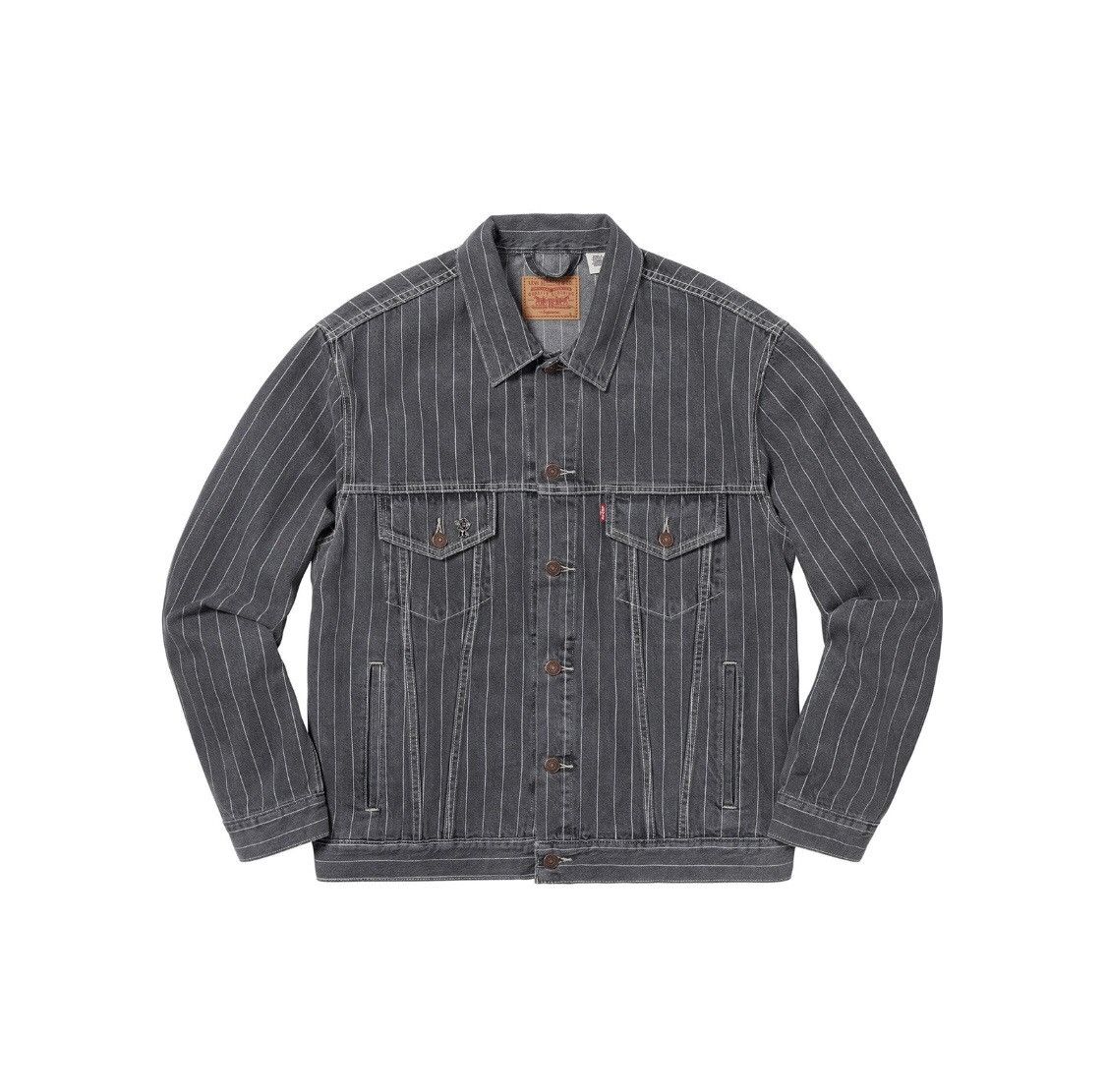 Supreme Levis Pinstripe Trucker Jacket | Grailed