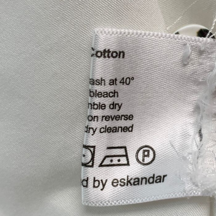 Eskandar White Cotton Cropped Shirt Grailed