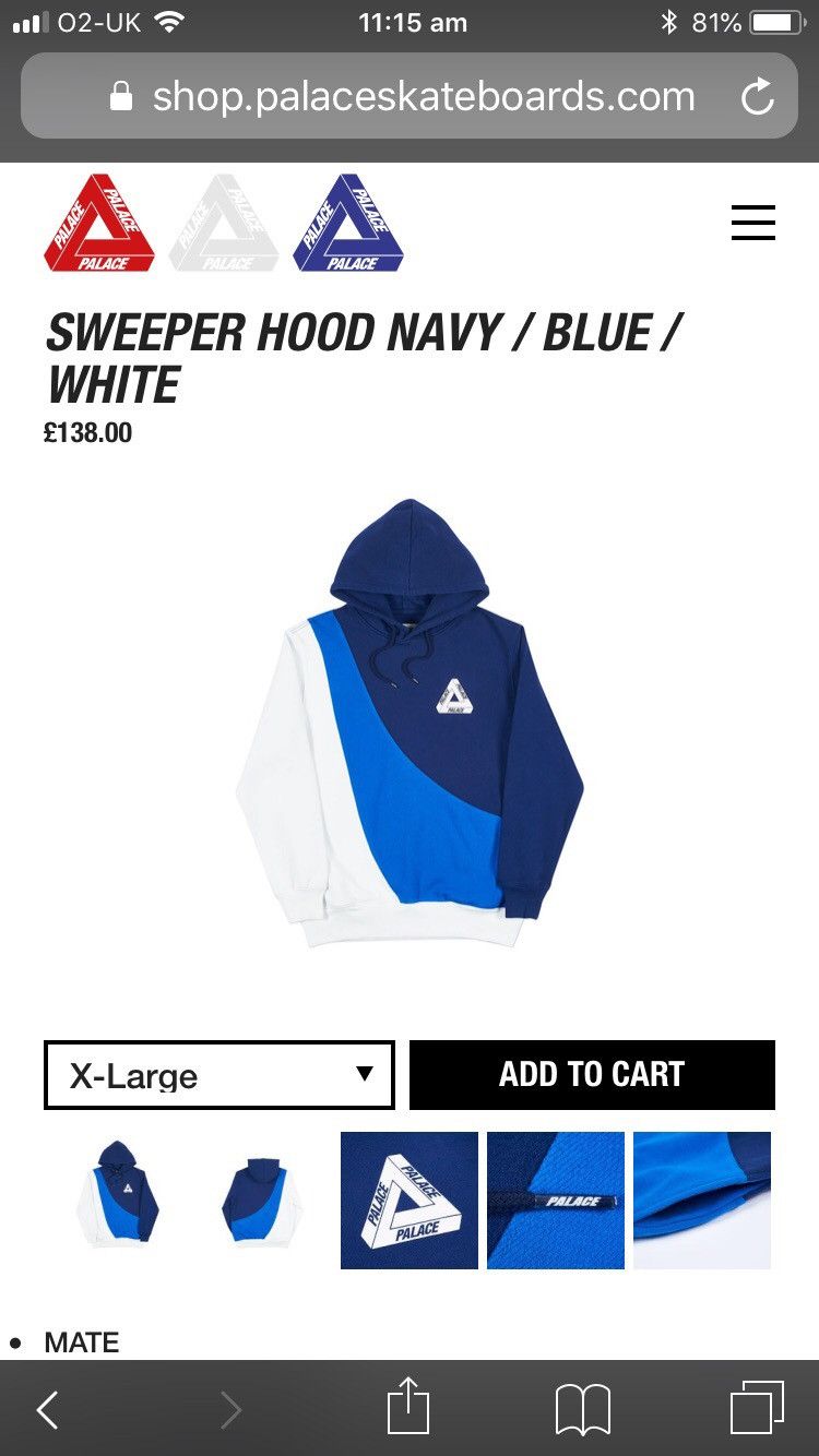 Palace sweeper hoodie hotsell